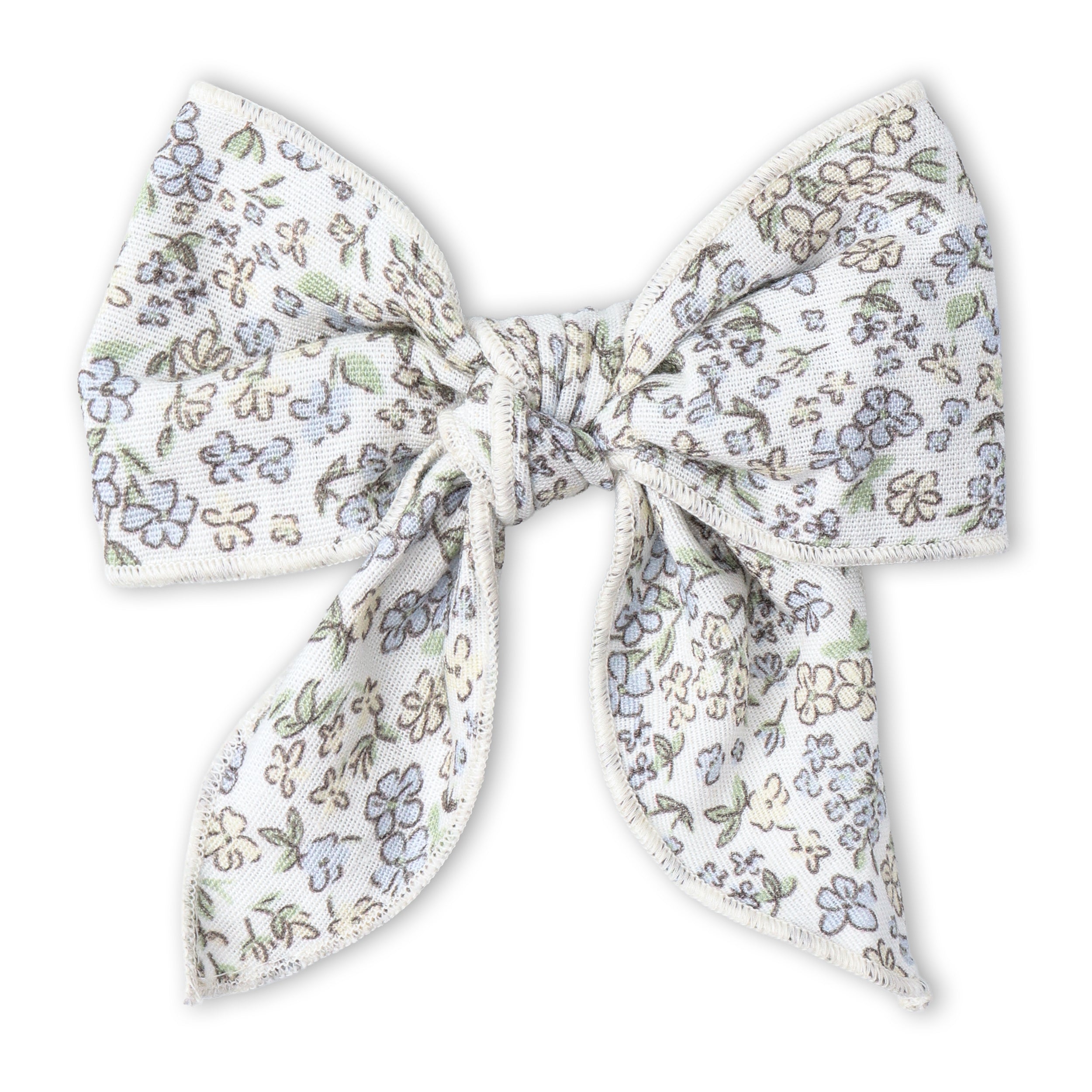 Makemake Organics - Organic Hair Bow Clip - Tulle Floral