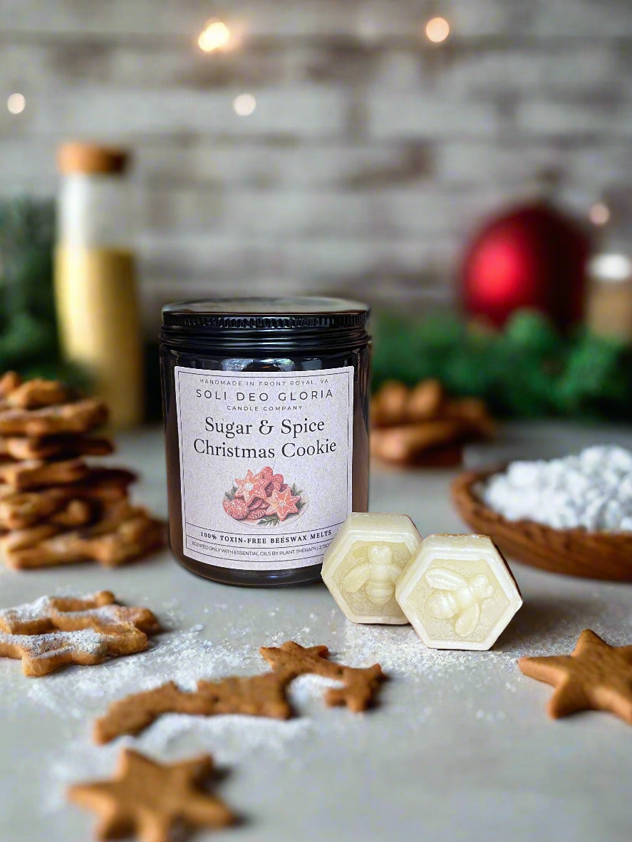 Soli Deo Gloria Candle Company Beeswax Wax Melts | Natural Essential Oil Wax Melts