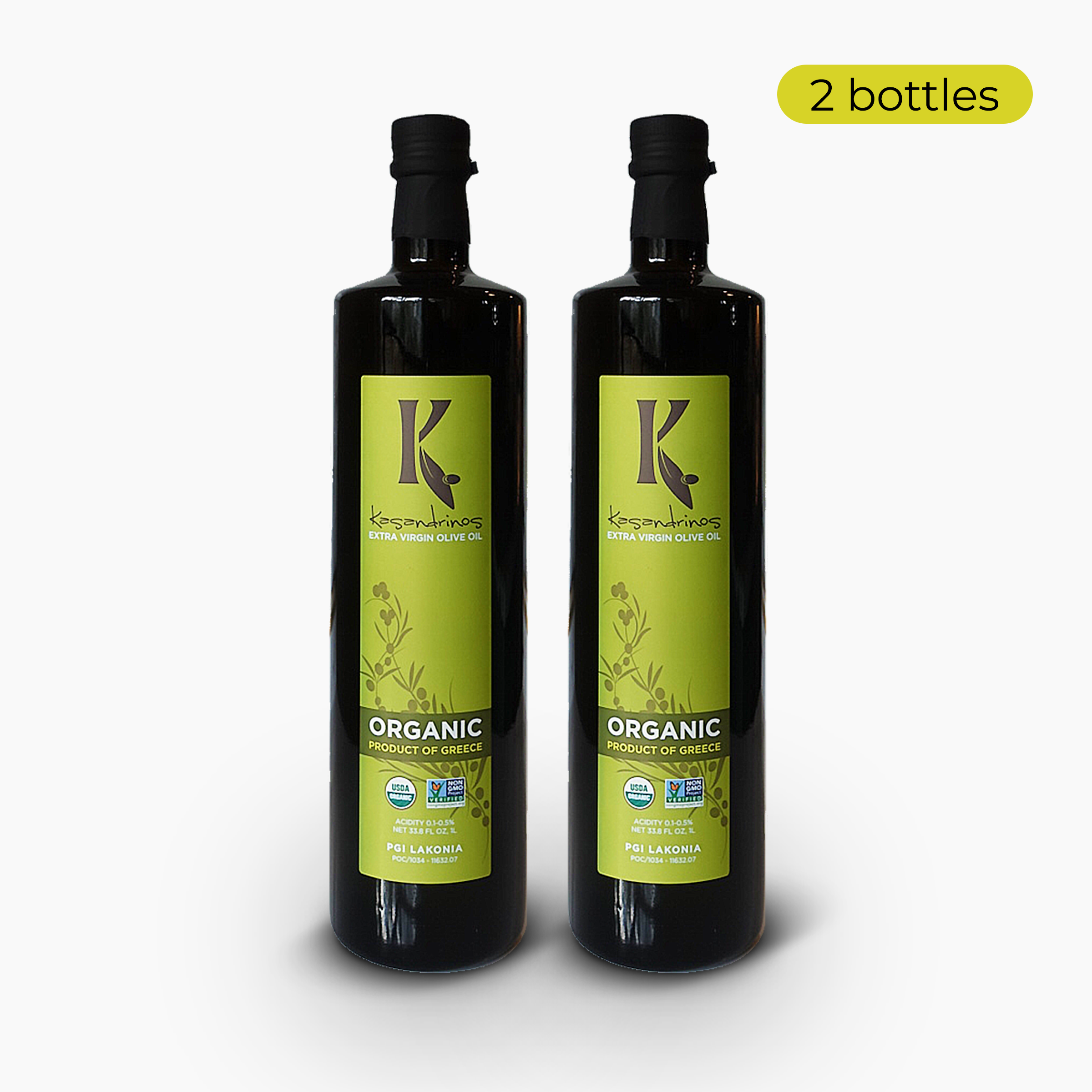 Kasandrinos International 1L Bottle - Organic EVOO