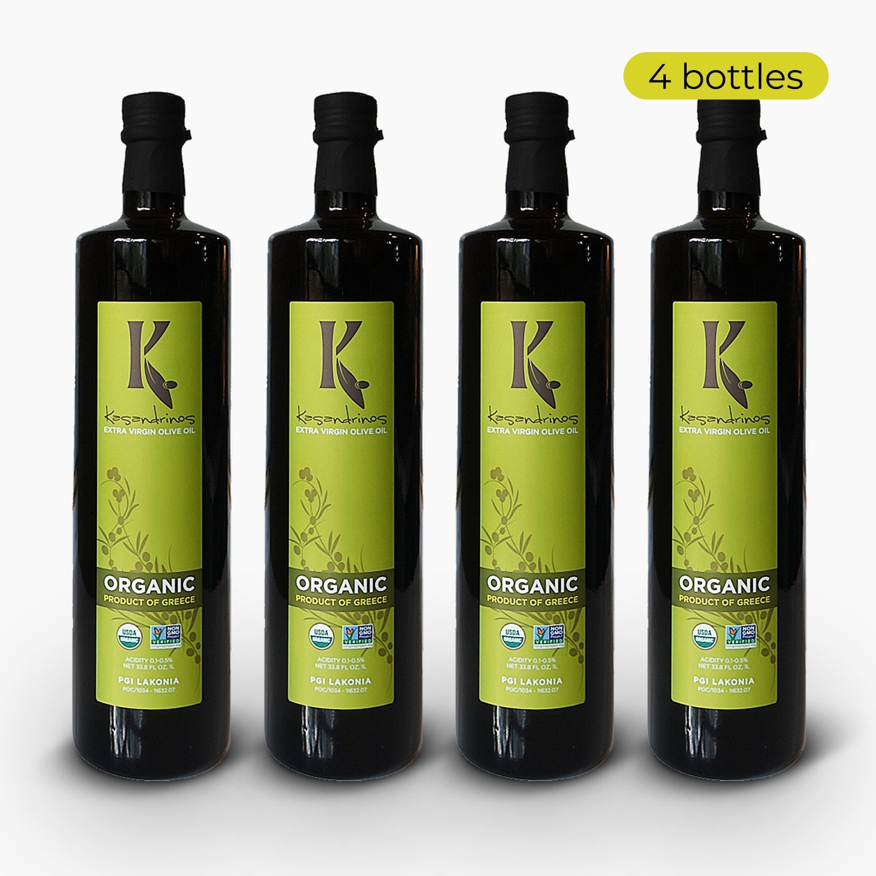 Kasandrinos International 1L Bottle - Organic EVOO