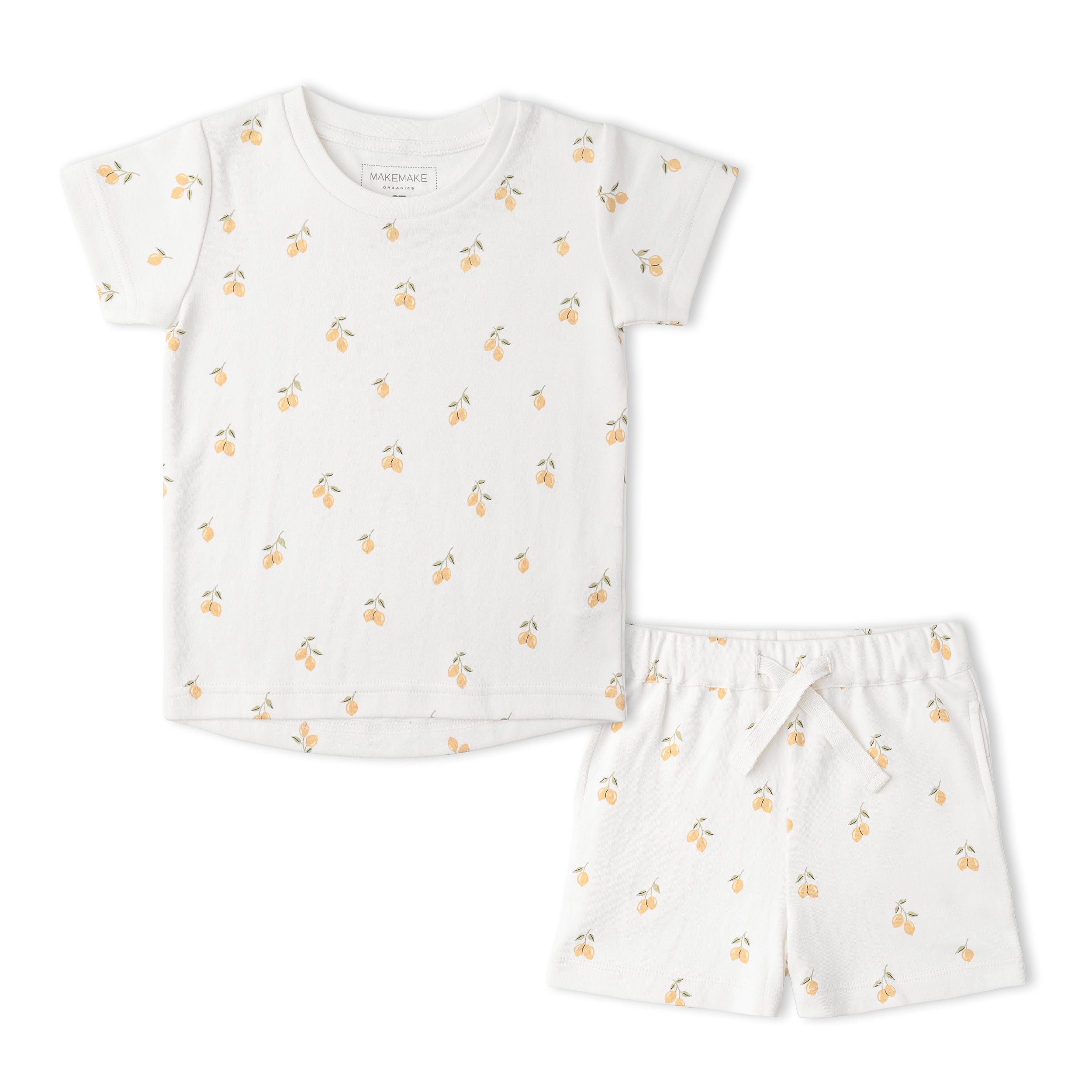 Makemake Organics - Organic Tee & Shorts Set - Lemons