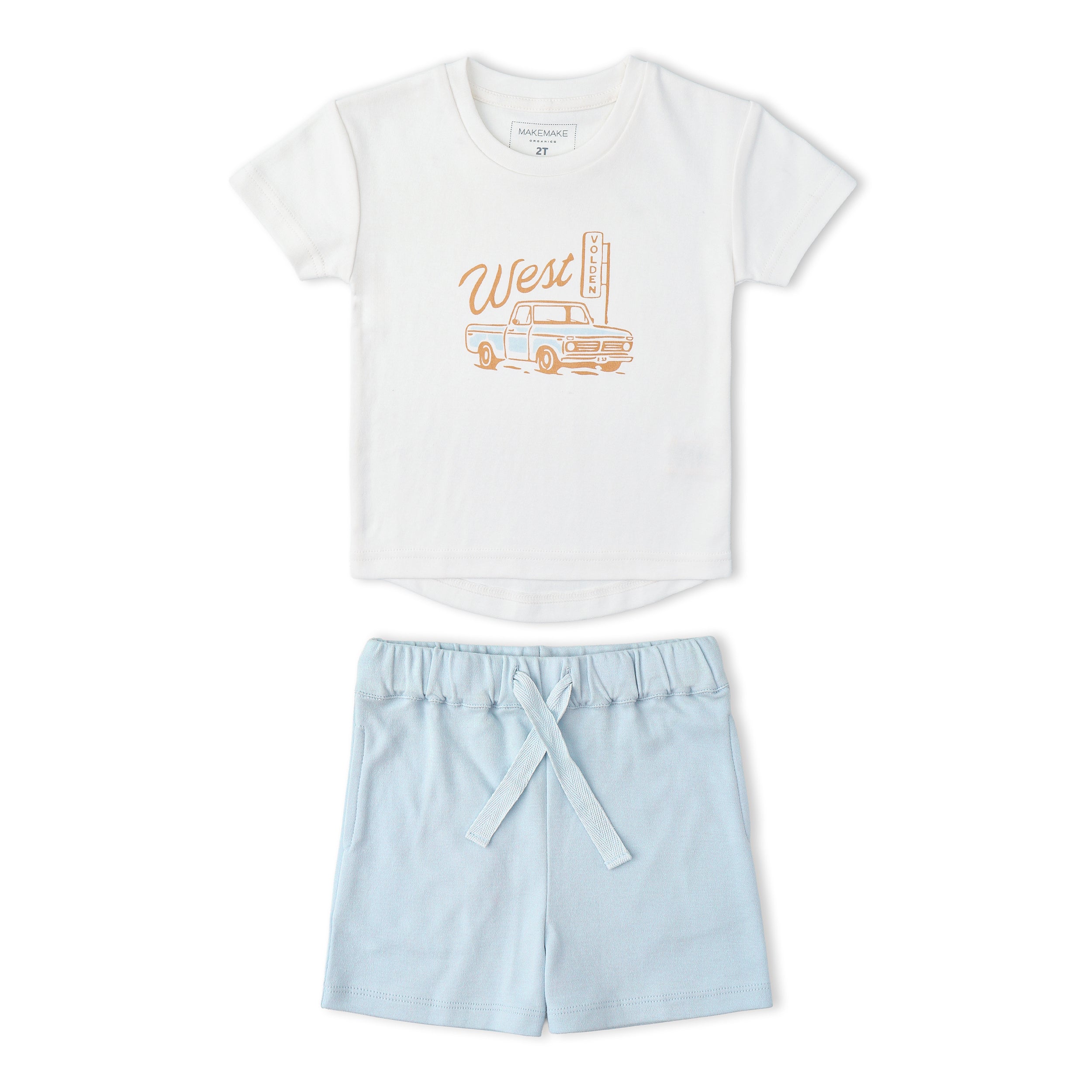 Makemake Organics - Organic Graphic Tee & Shorts Set - Wild West