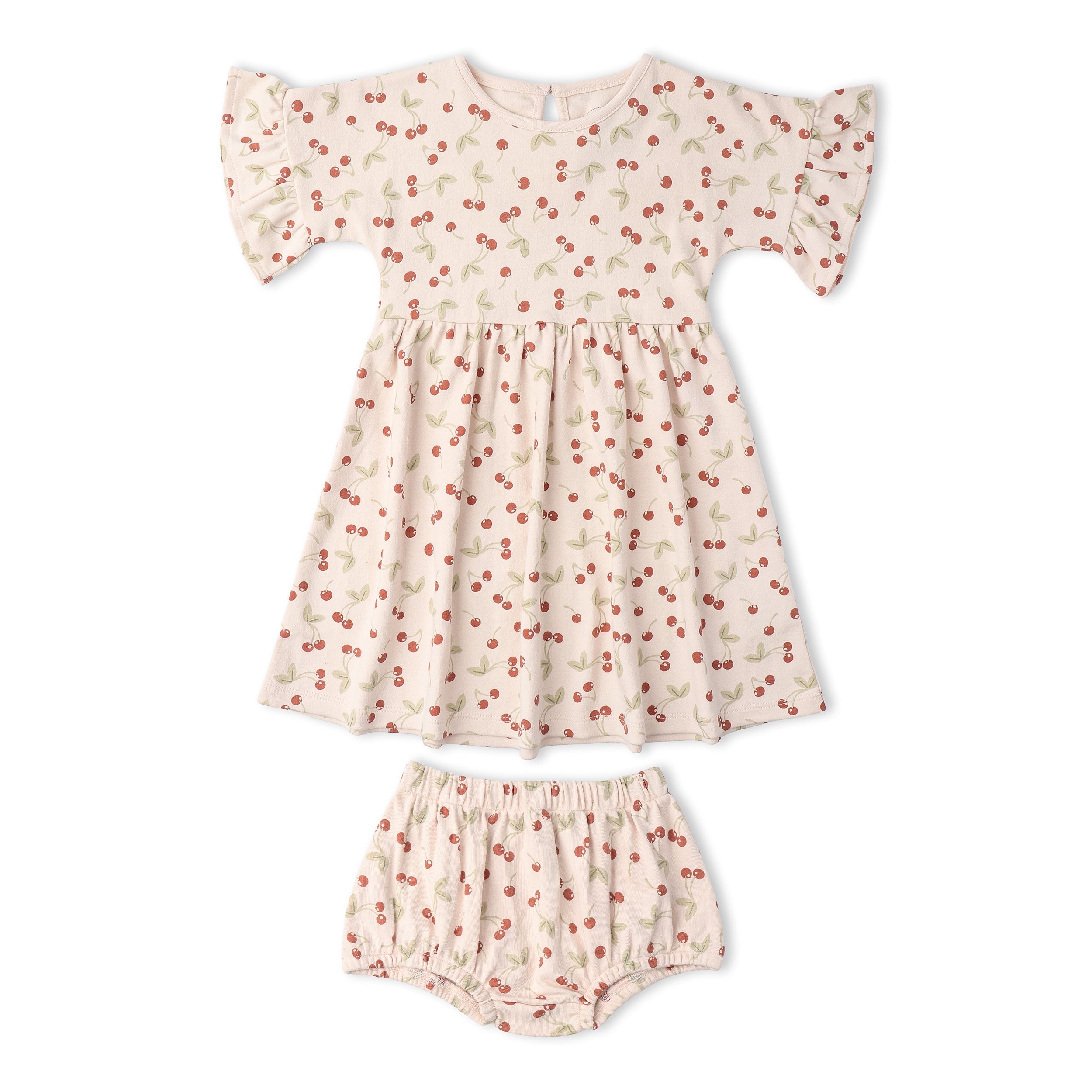 Makemake Organics - Organic Dolman Sleeve Dress - Cherry