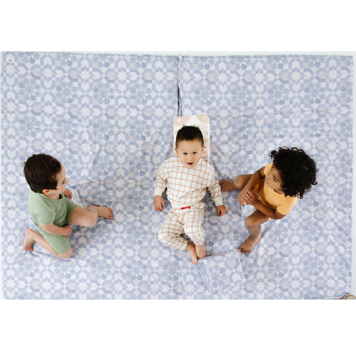 Toki Mats Blue Tile Organic Cotton Mat