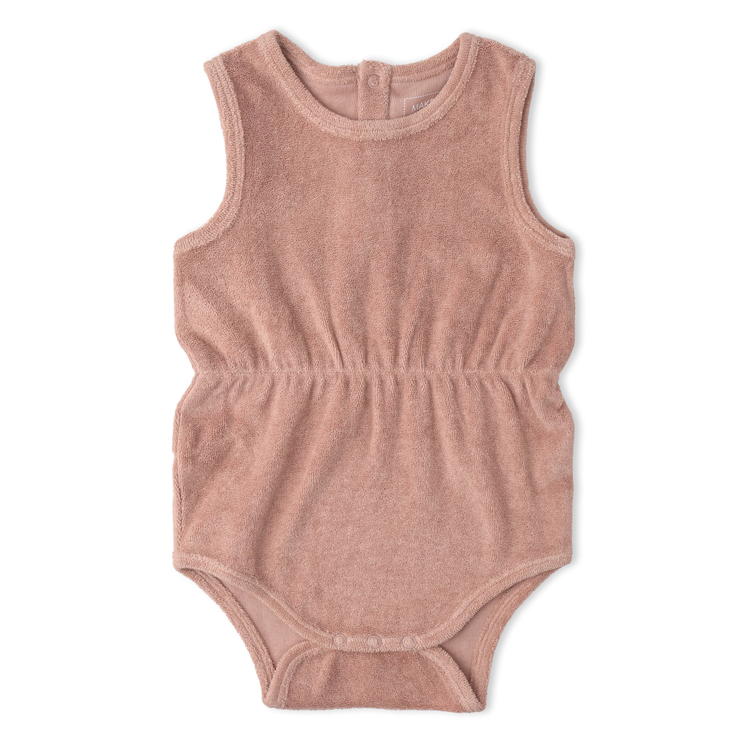 Makemake Organics - Organic Clinch Romper - Clay