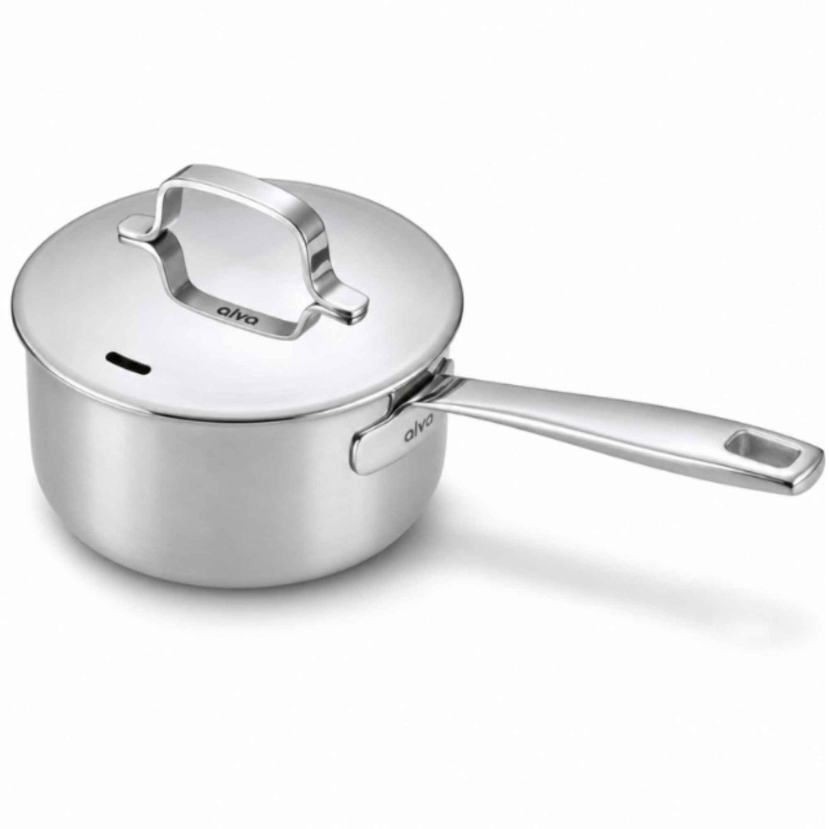 Alva Cookware 5-Ply Stainless Steel Saucepan with Lid