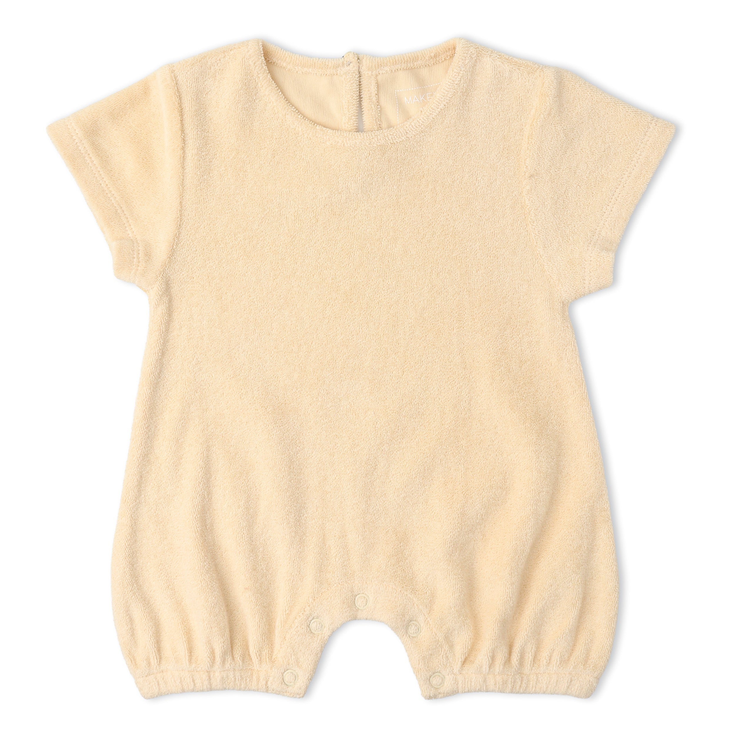 Makemake Organics - Organic Short Romper - Butter Yellow