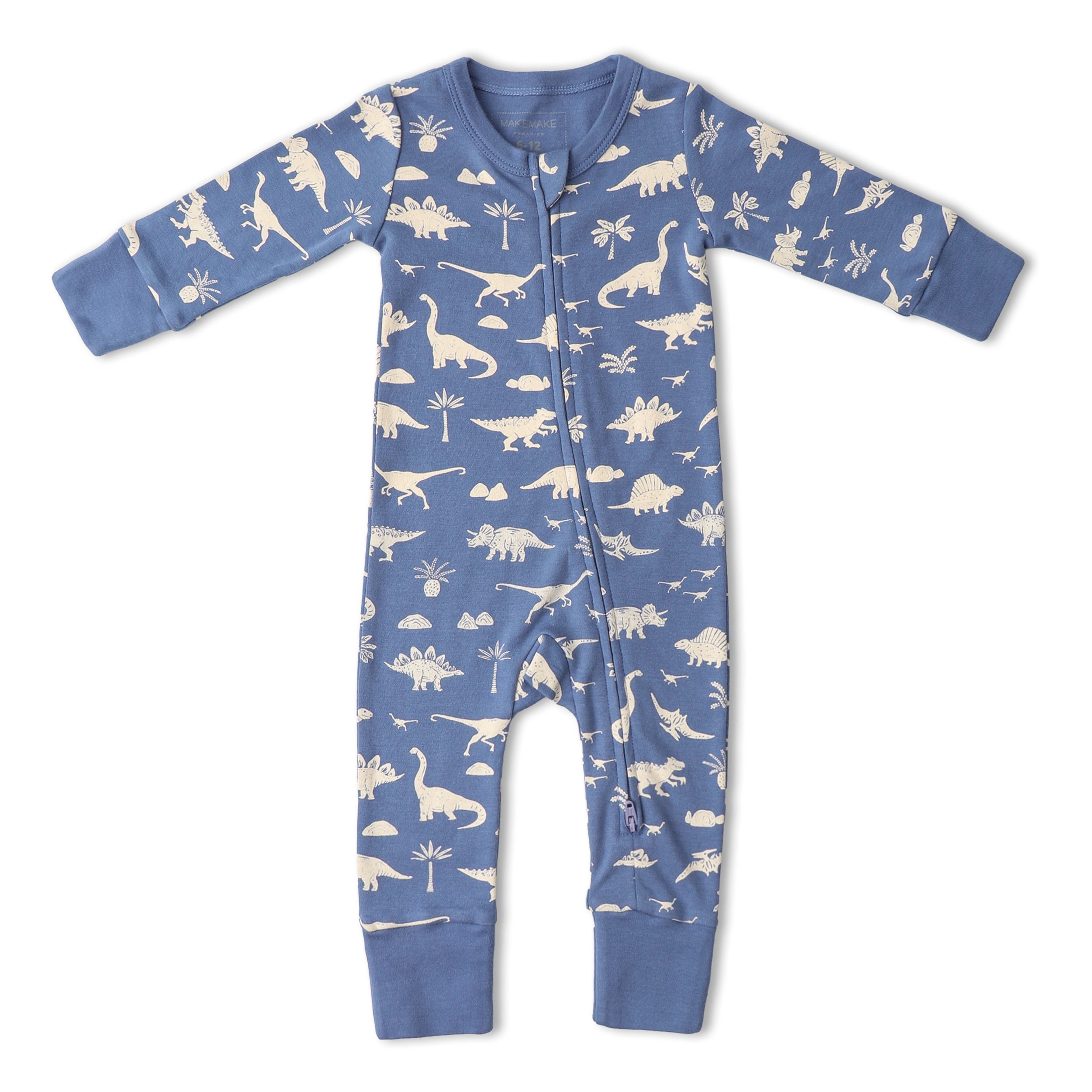 Makemake Organics - Organic 2-Way Zip Romper - Dino