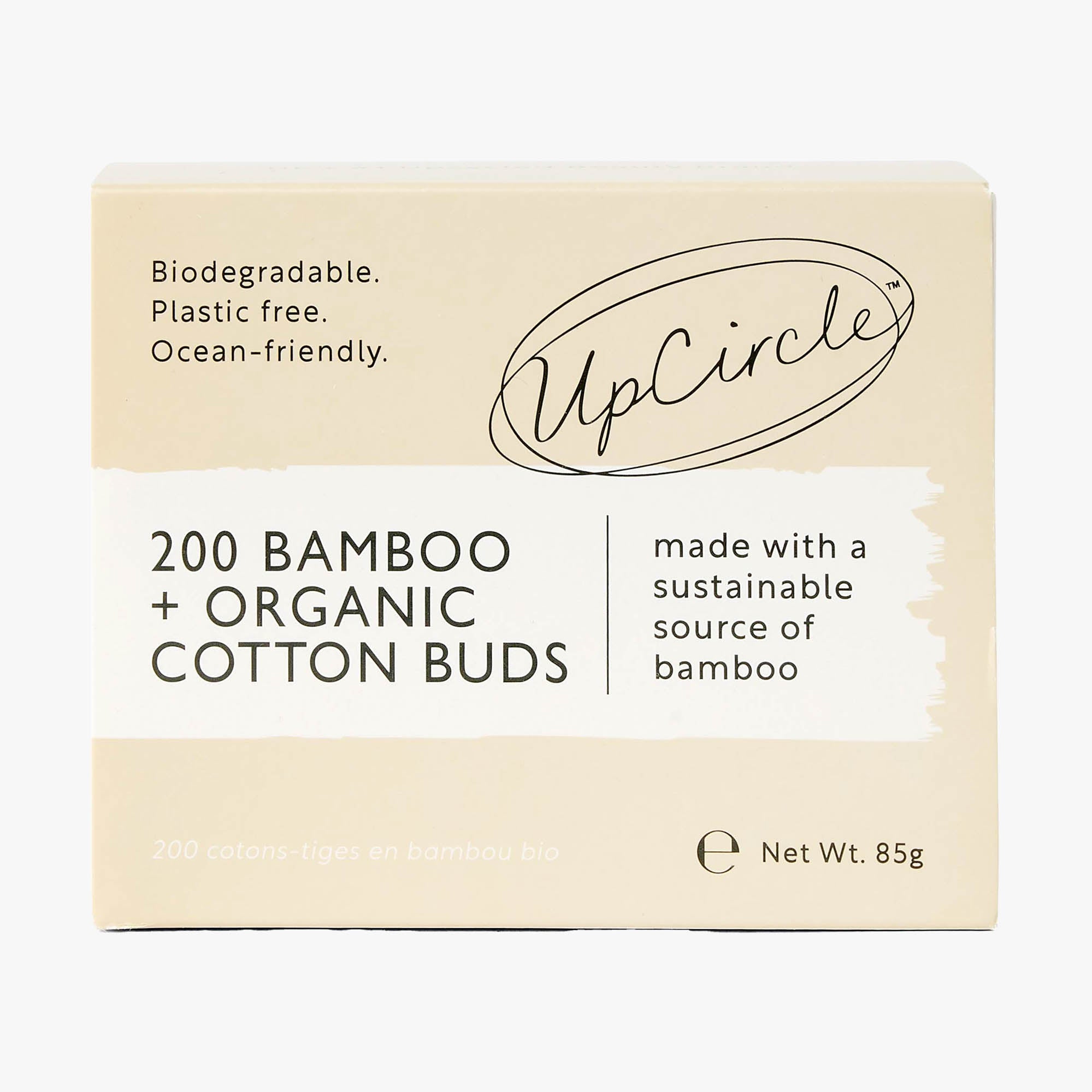 UpCircle Organic Bamboo Cotton Buds - 200 Pieces