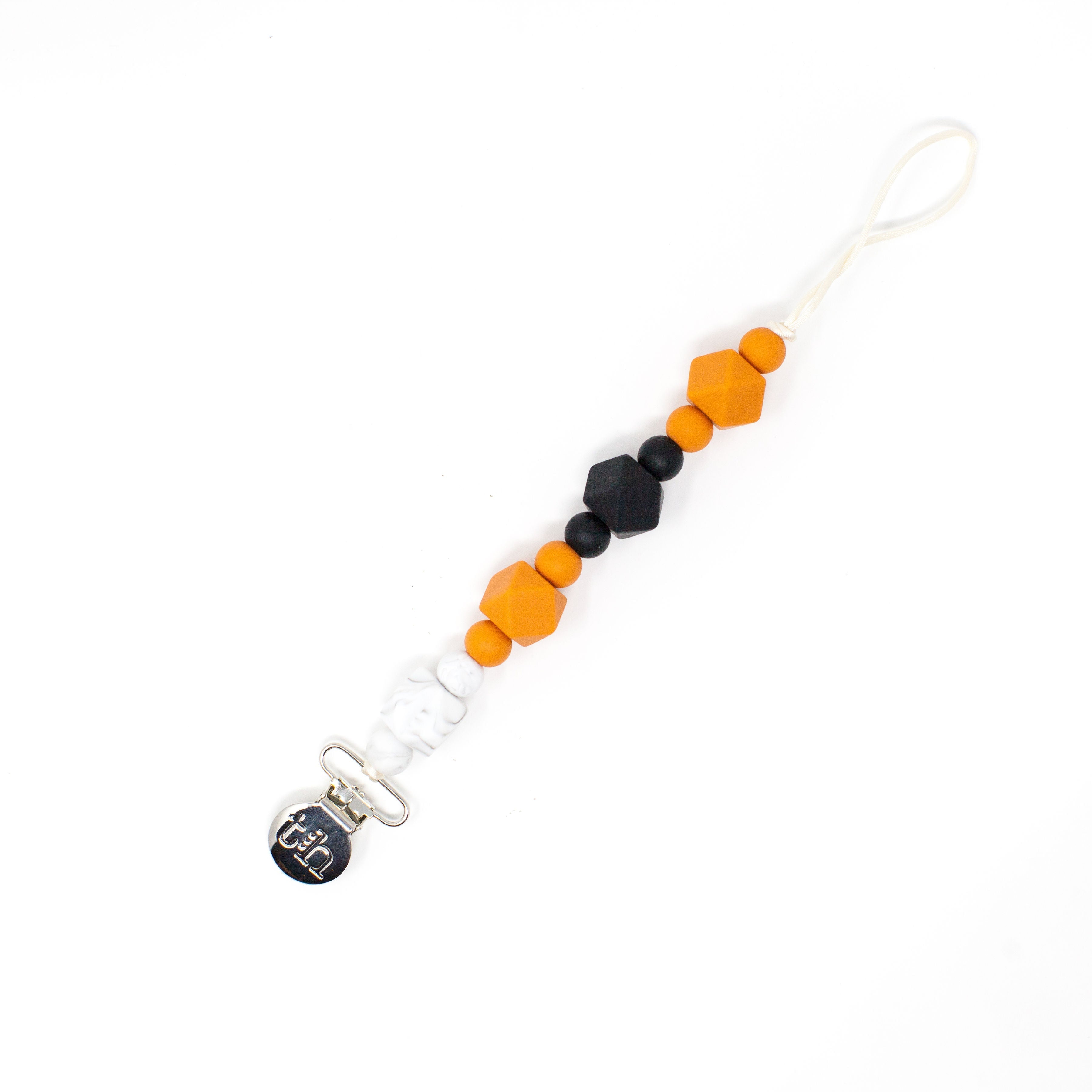 Three Hearts Grande Jewel Pacifier Clip - Food Grade BPA Free Silicone