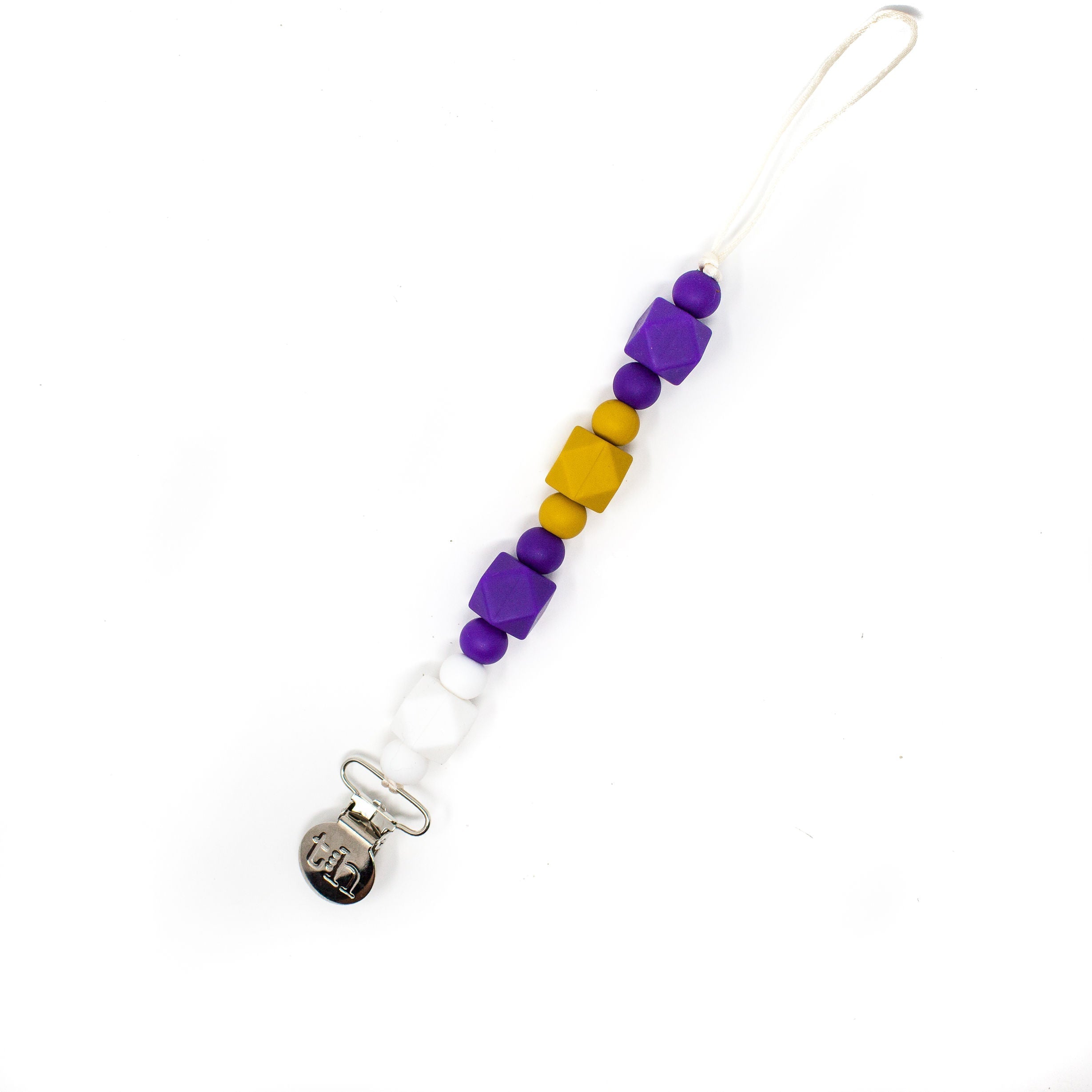 Three Hearts Grande Jewel Pacifier Clip - Food Grade BPA Free Silicone