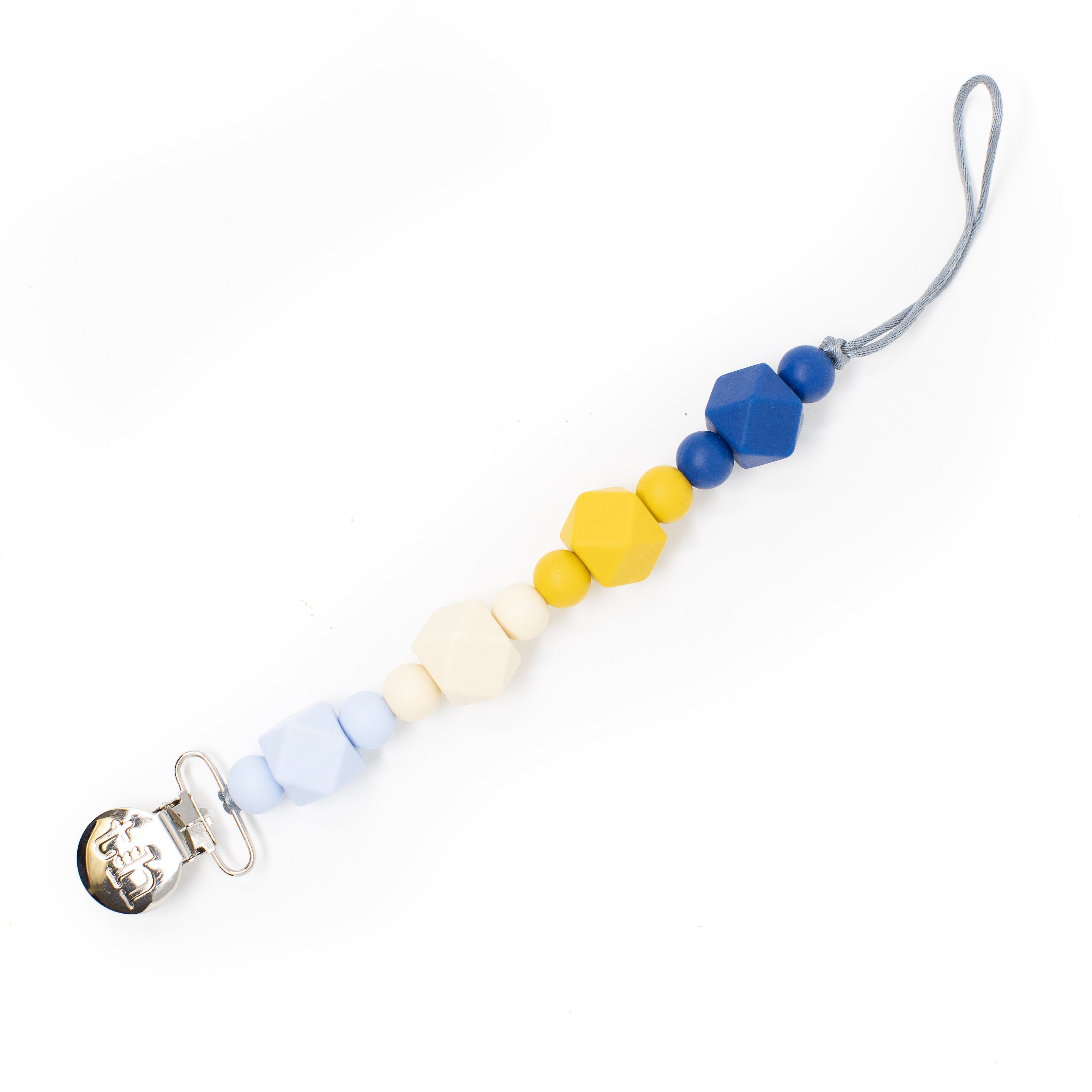 Three Hearts Grande Jewel Pacifier Clip - Food Grade BPA Free Silicone