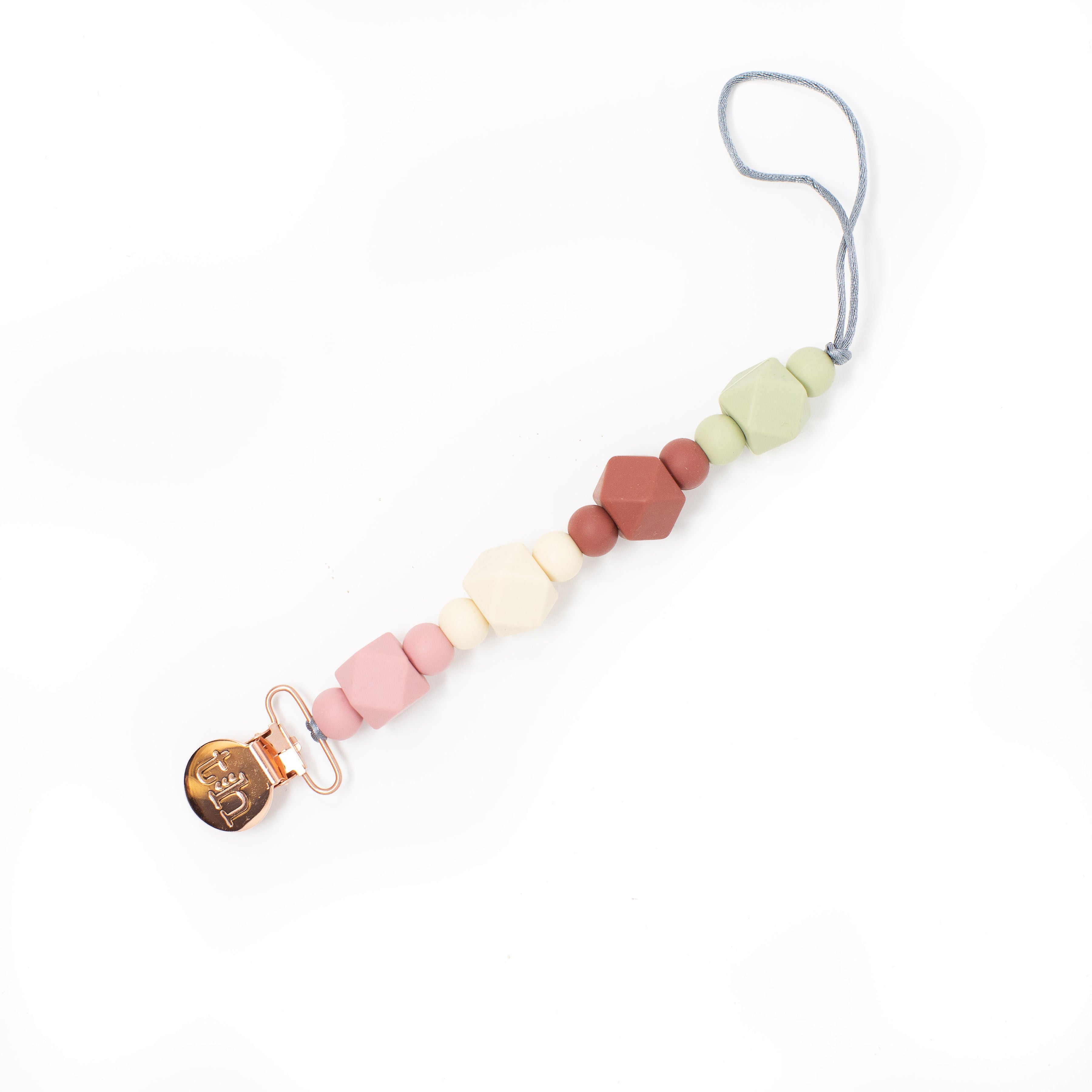 Three Hearts Grande Jewel Pacifier Clip - Food Grade BPA Free Silicone