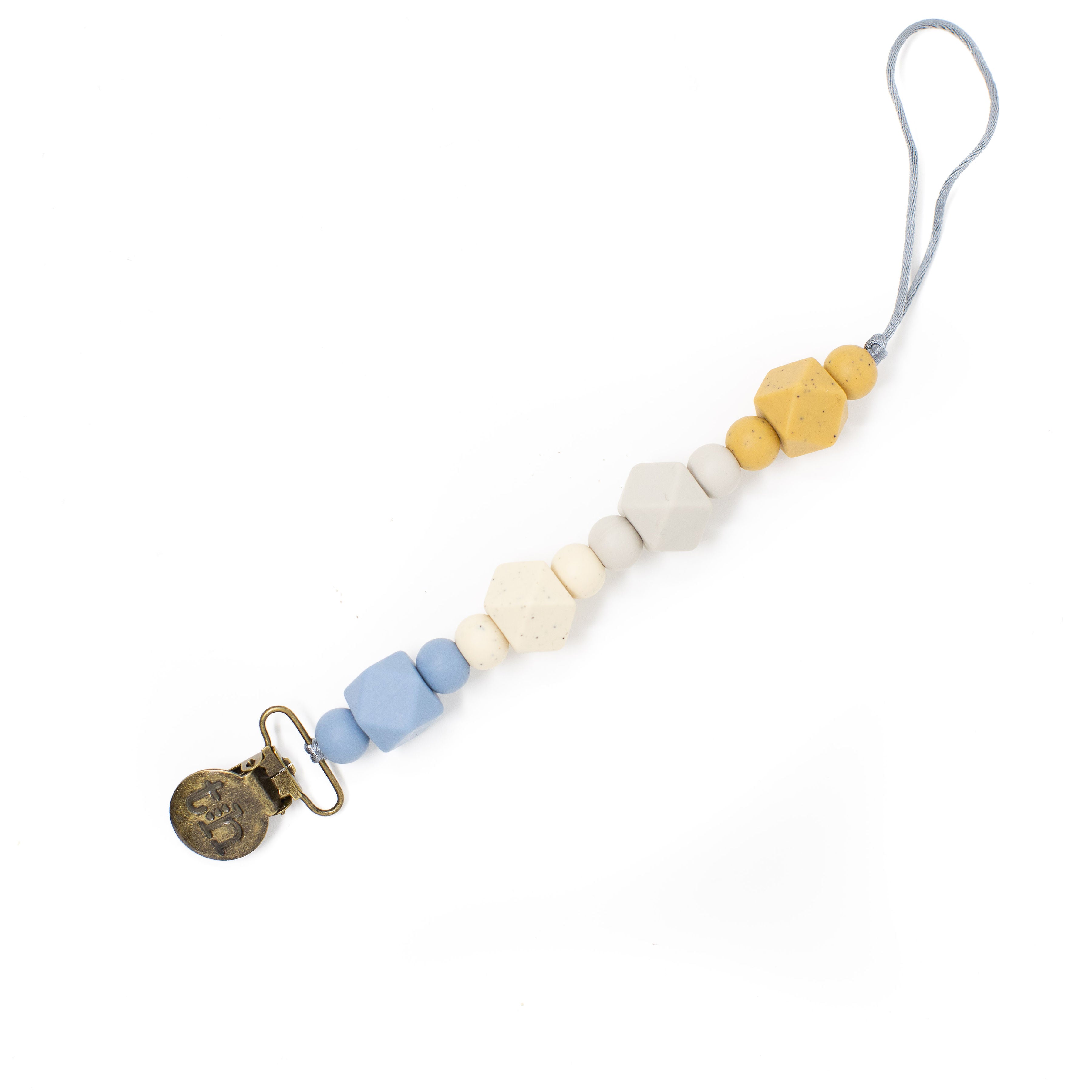 Three Hearts Grande Jewel Pacifier Clip - Food Grade BPA Free Silicone