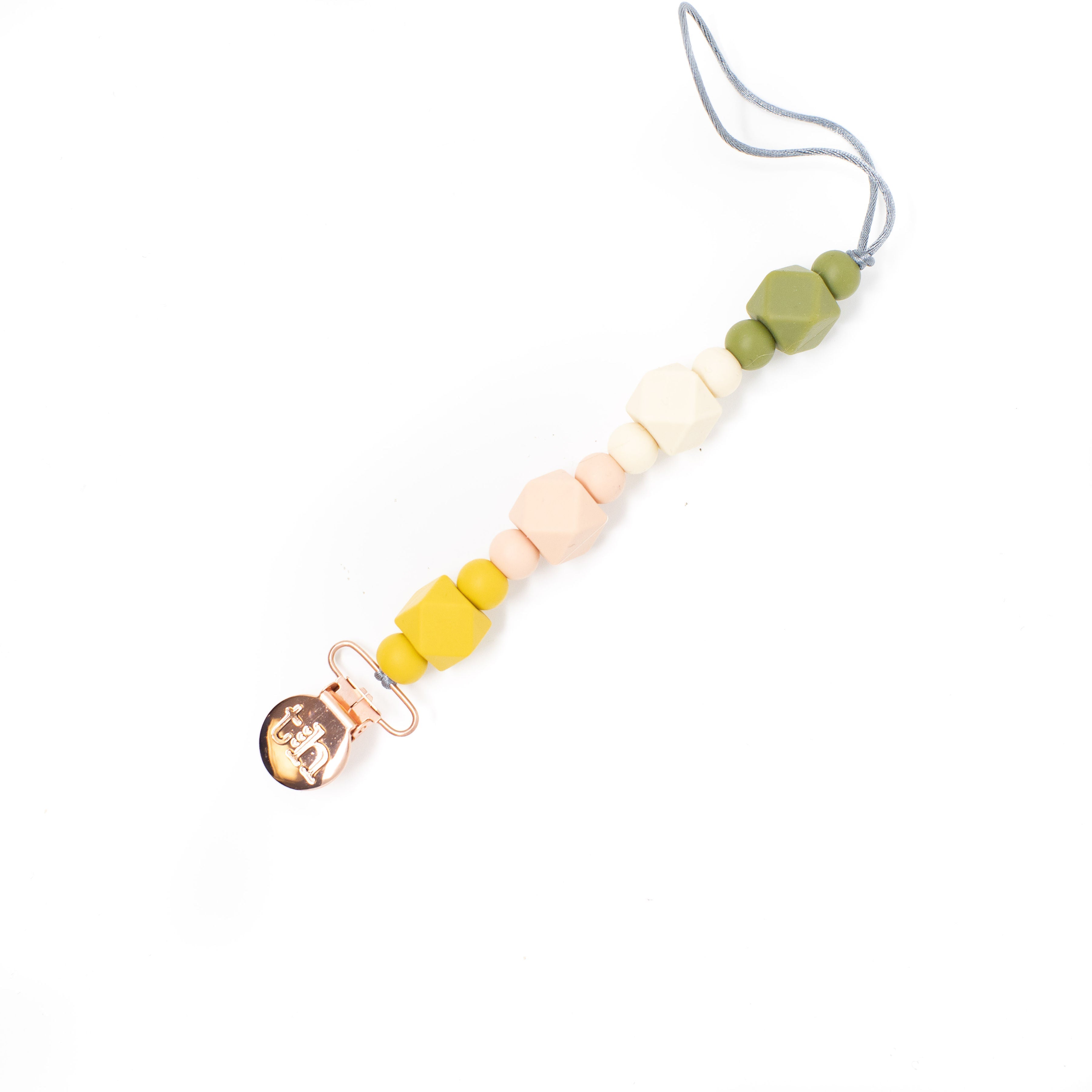 Three Hearts Grande Jewel Pacifier Clip - Food Grade BPA Free Silicone