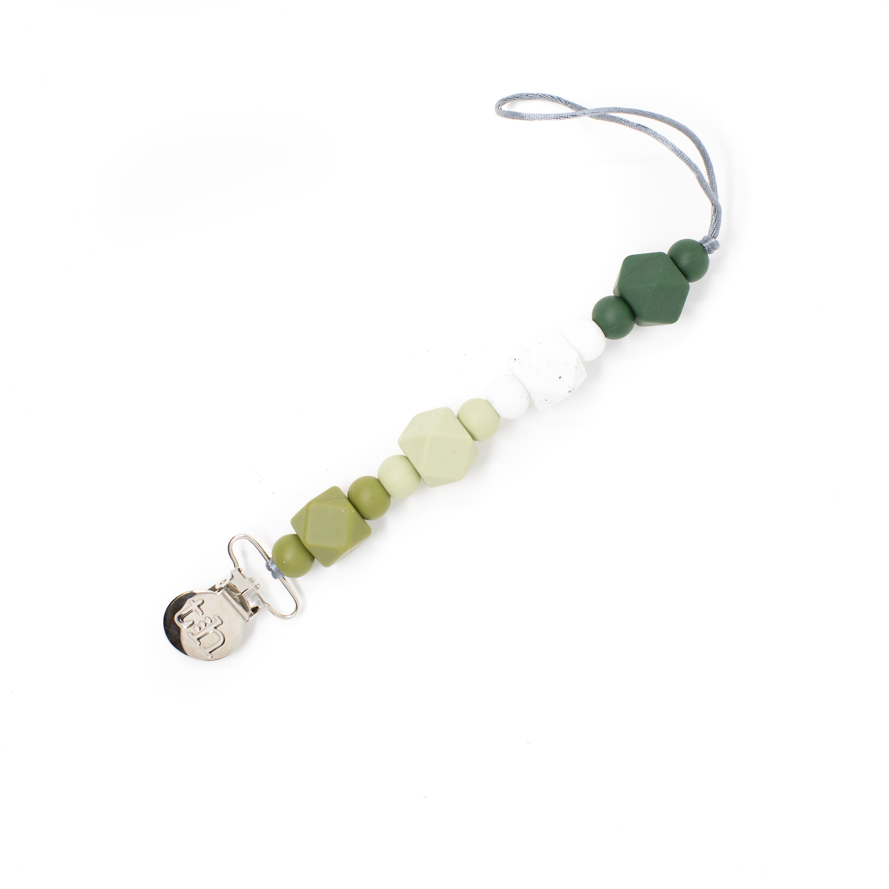 Three Hearts Grande Jewel Pacifier Clip - Food Grade BPA Free Silicone