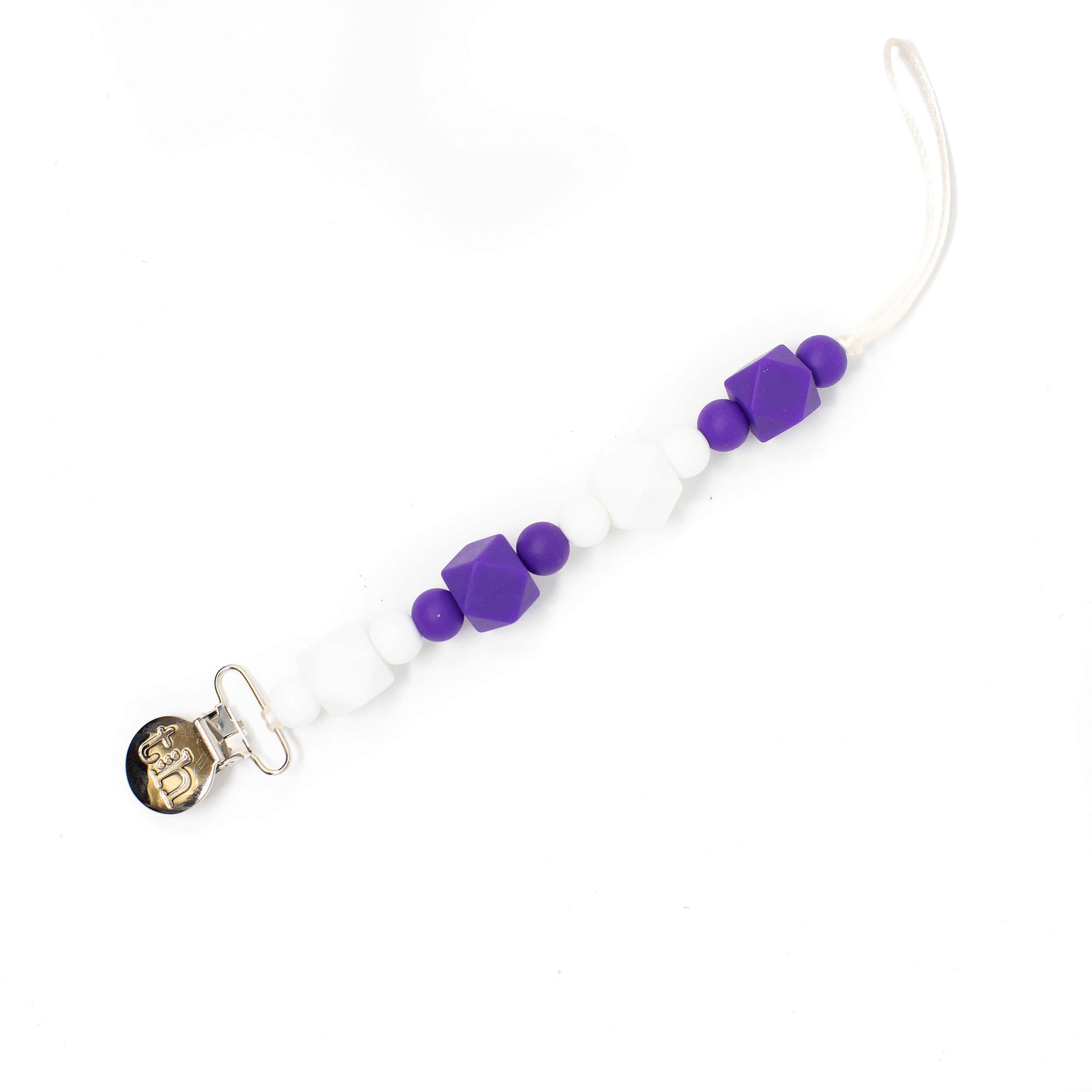 Three Hearts Grande Jewel Pacifier Clip - Food Grade BPA Free Silicone