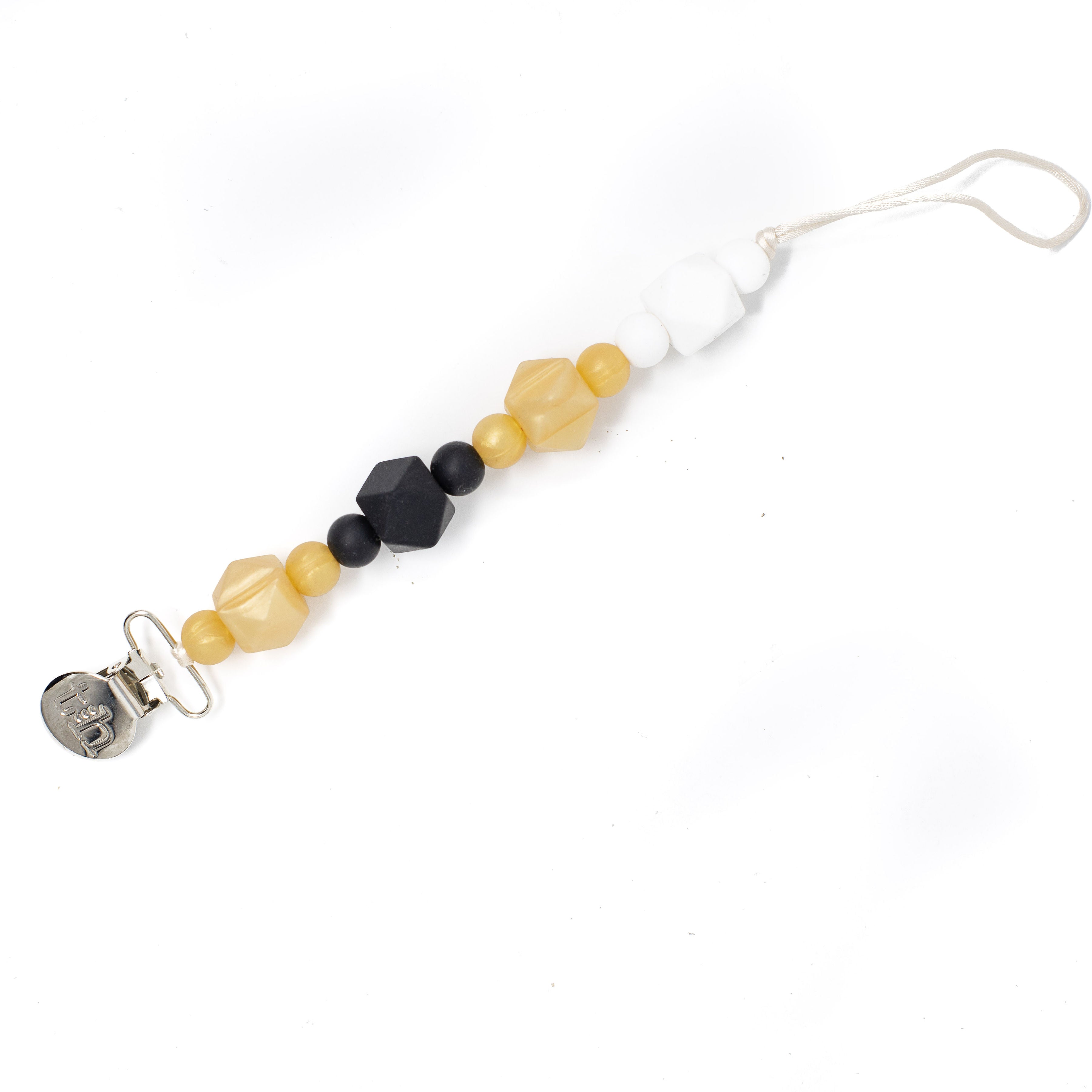 Three Hearts Grande Jewel Pacifier Clip - Food Grade BPA Free Silicone