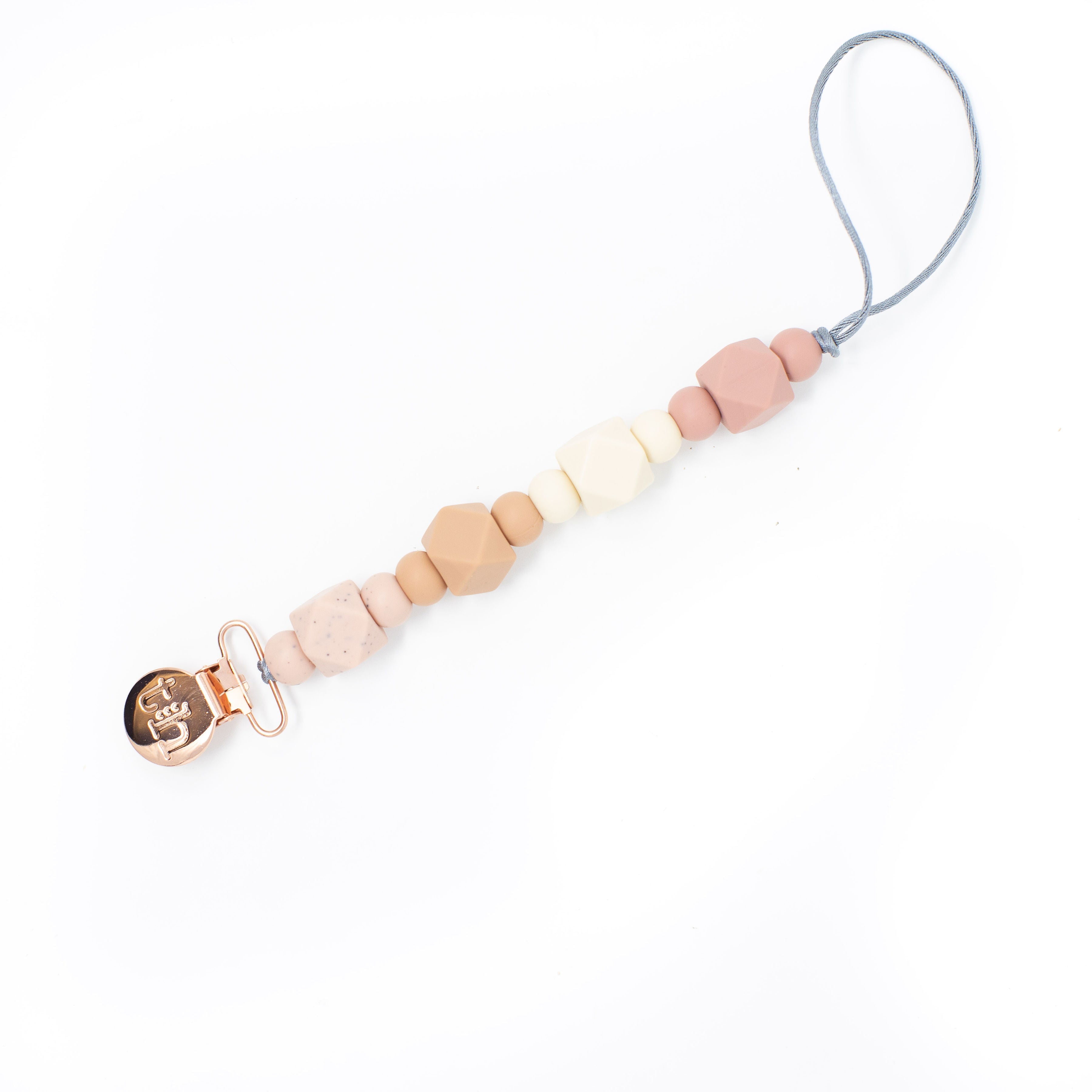 Three Hearts Grande Jewel Pacifier Clip - Food Grade BPA Free Silicone