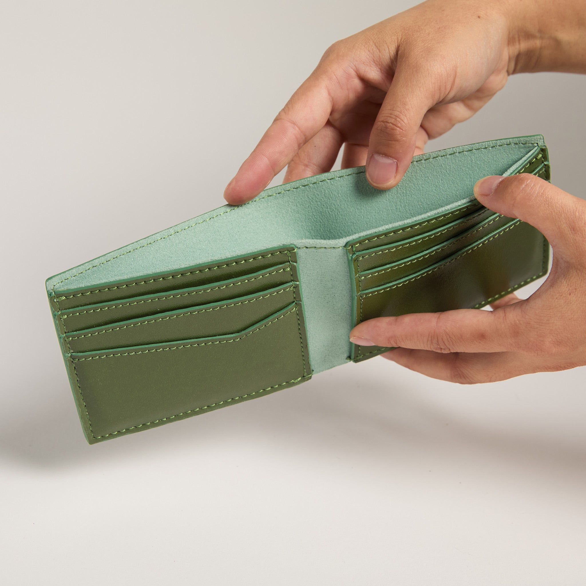 Allégorie Cactus Bifold Wallet (Seaglass)