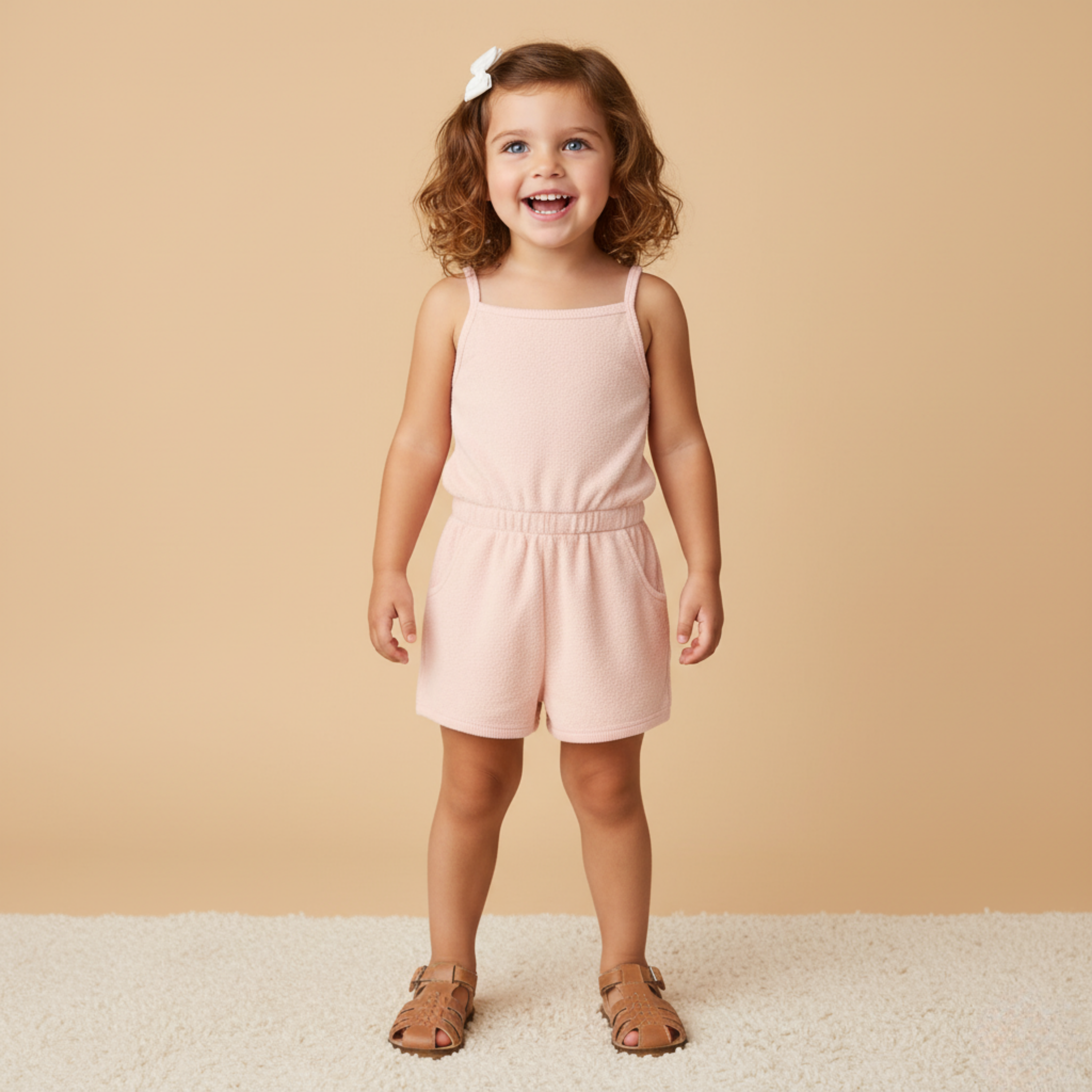 Makemake Organics - Organic Tank Romper - Blush