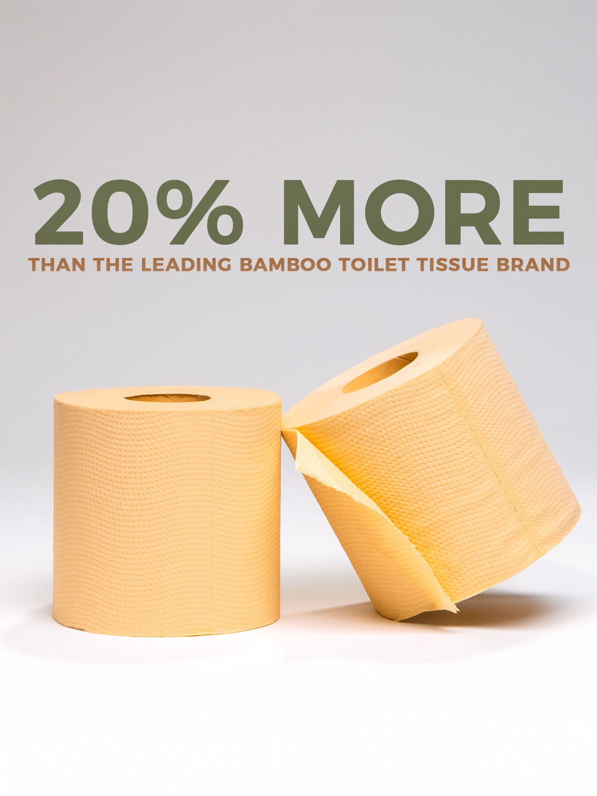 Rustic Strength Panda Eco Paper | Bamboo Toilet Paper | 48 Rolls