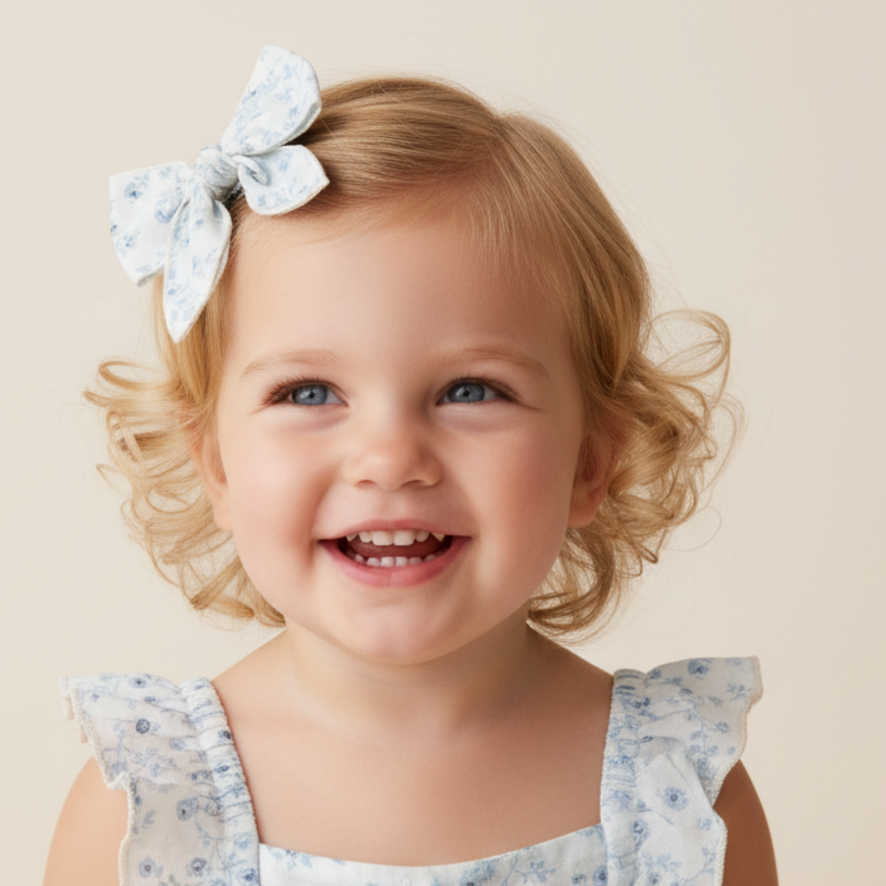 Makemake Organics - Organic Hair Bow Clip - Ivy Floral