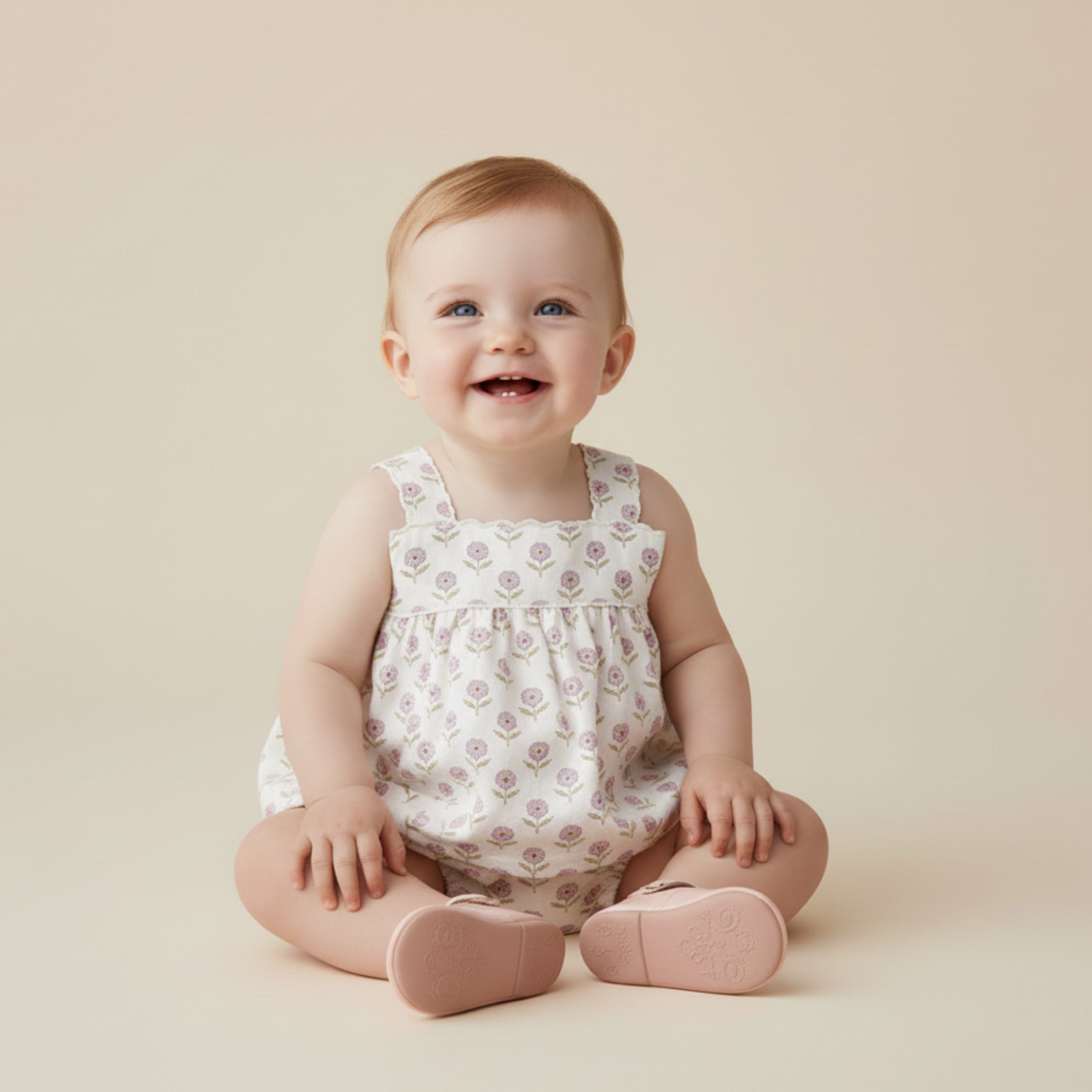 Makemake Organics - Organic Scalloped Top & Bloomers Set - Lavender