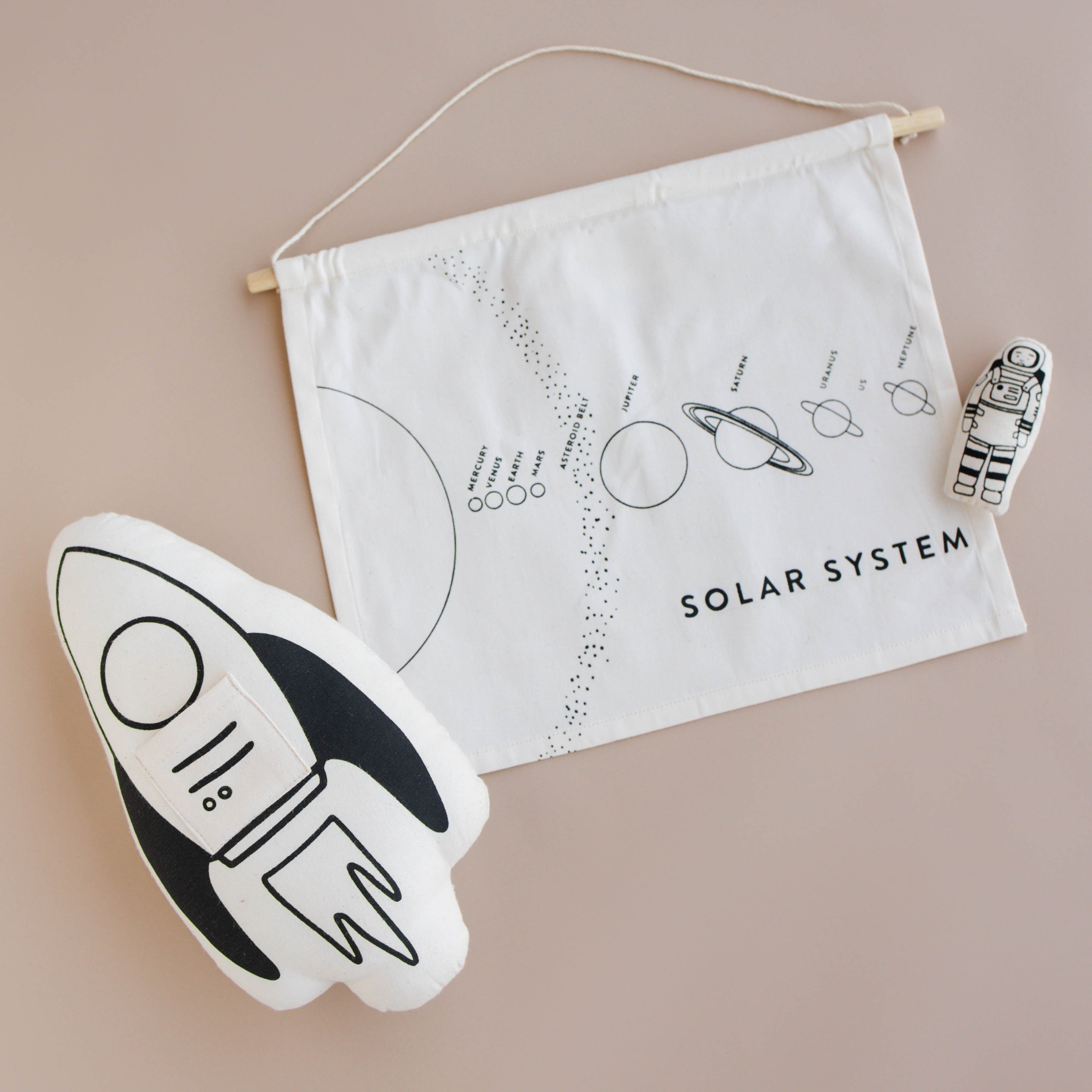 Imani Collective Rocket + astronaut pillow