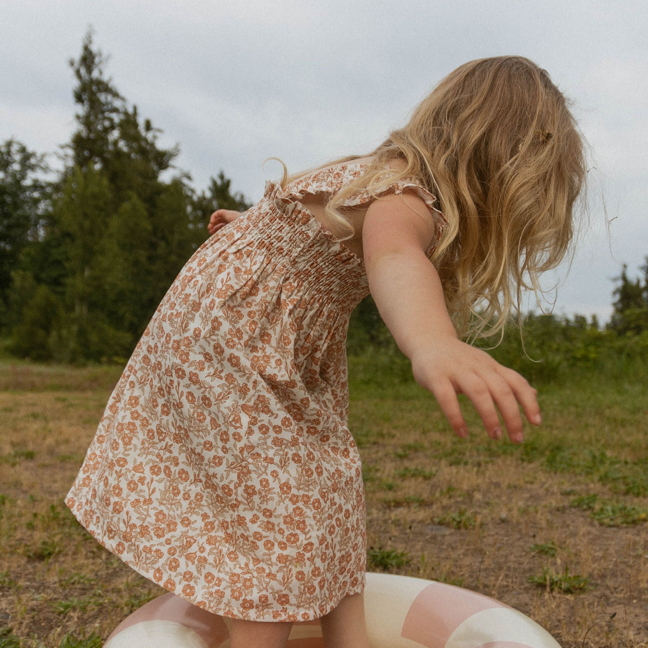 Makemake Organics - Organic Smocked Sundress - Sienna