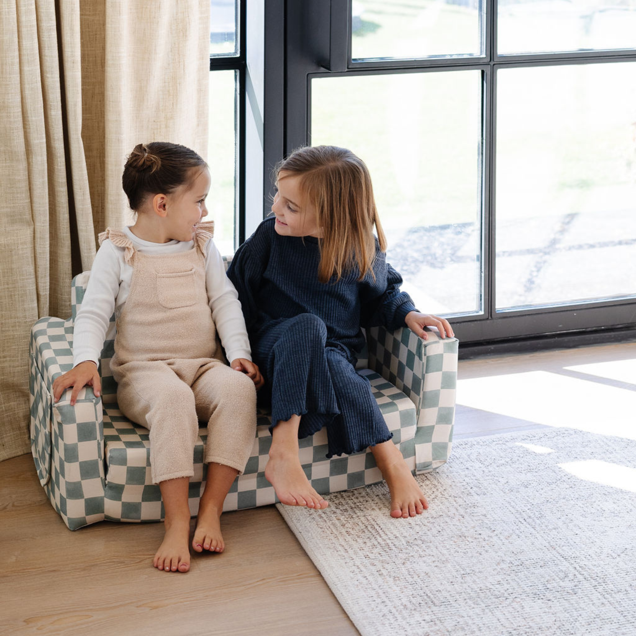 Toki Mats Checker Matcha Play Couch