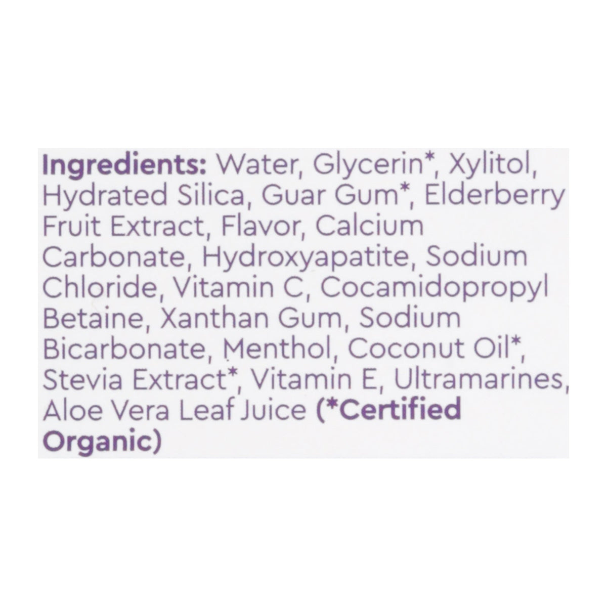 Radius Toothpaste Immune Adult Elderberry Mint - 2.5 oz Each