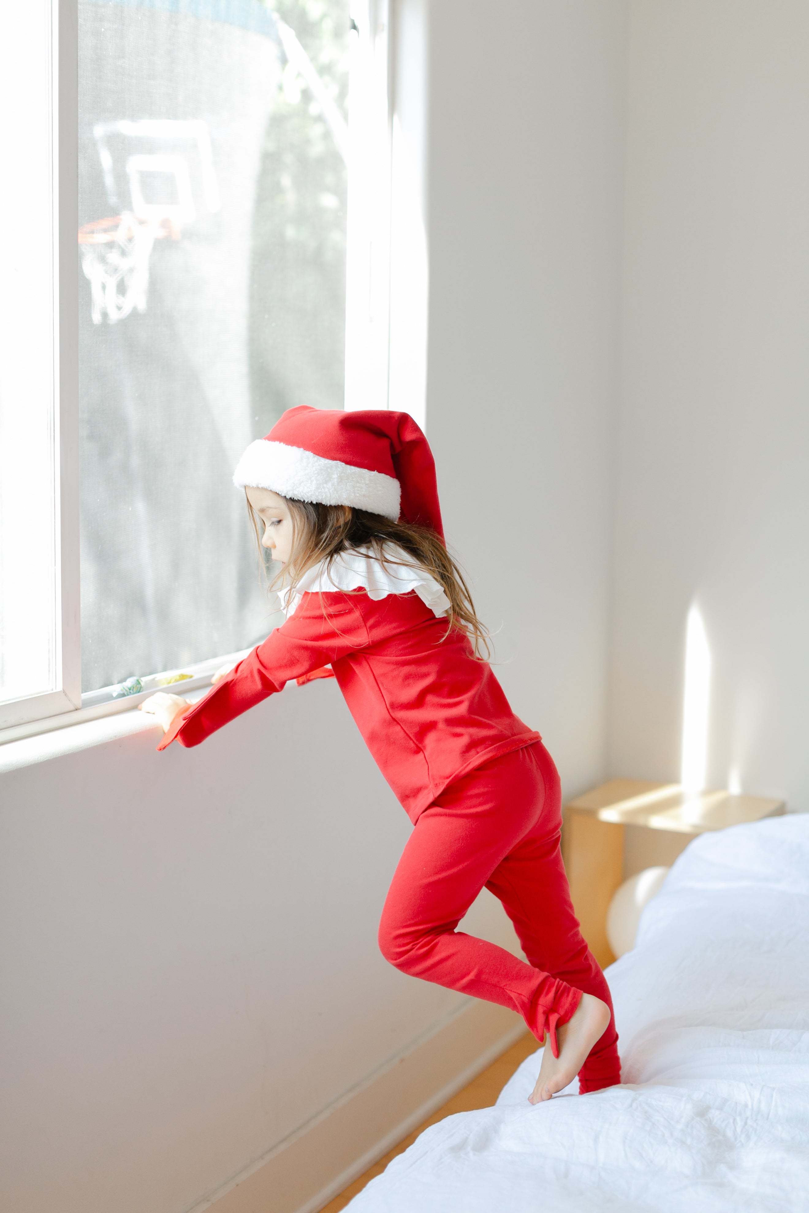 Band of the Wild Red Holiday Elf Pajama Costume, Santa Costume