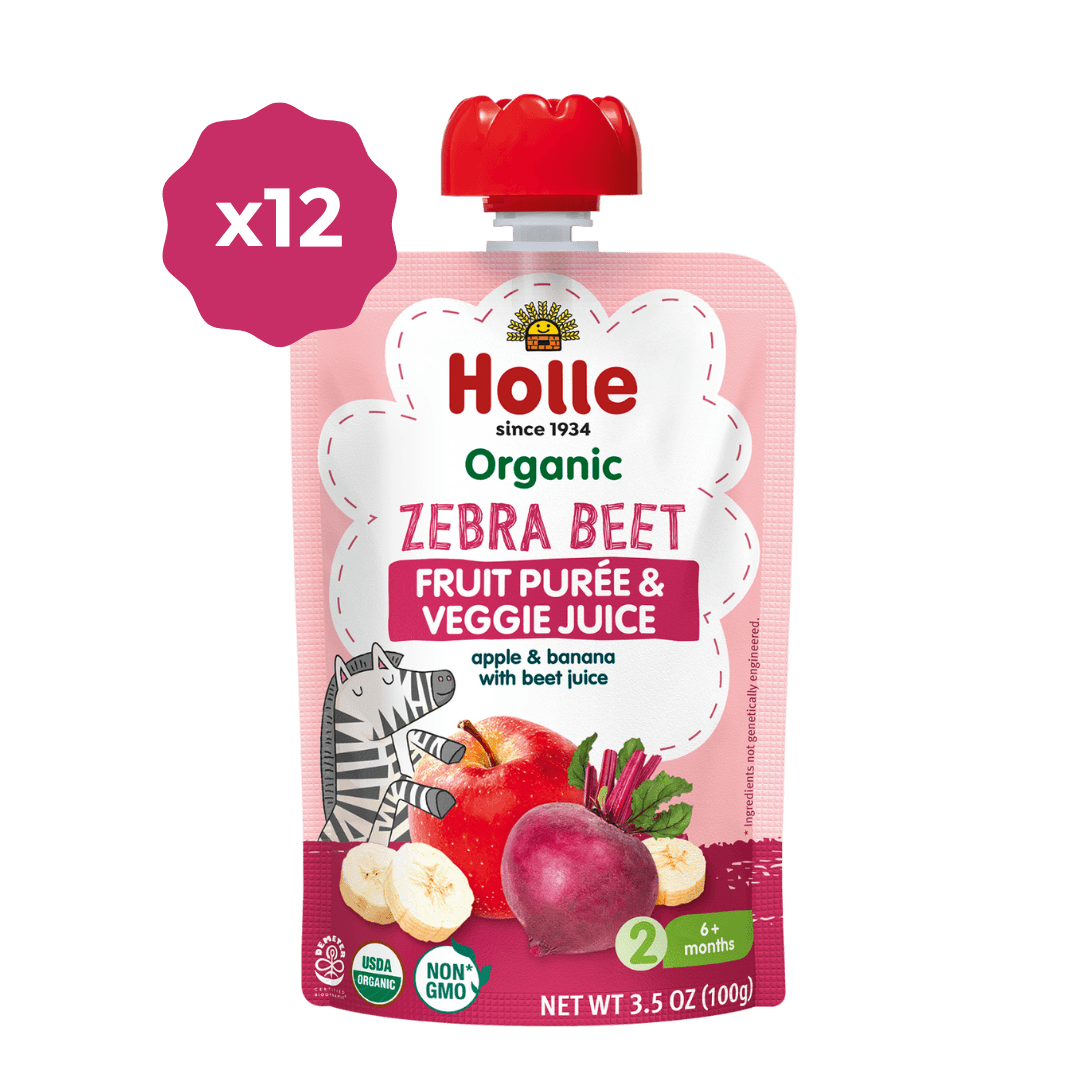 Holle Organic Zebra Beet Fruit & Veggie Pouches