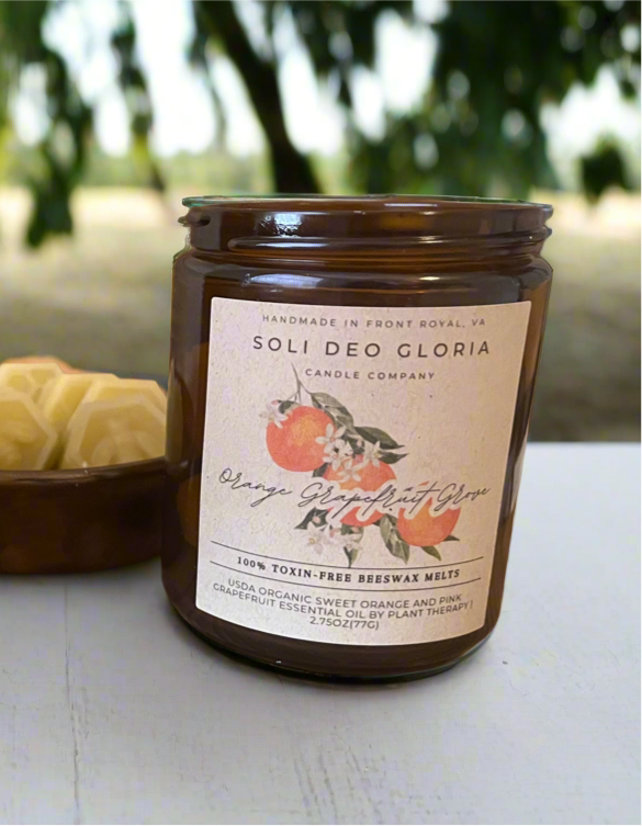 Soli Deo Gloria Candle Company Beeswax Wax Melts | Natural Essential Oil Wax Melts