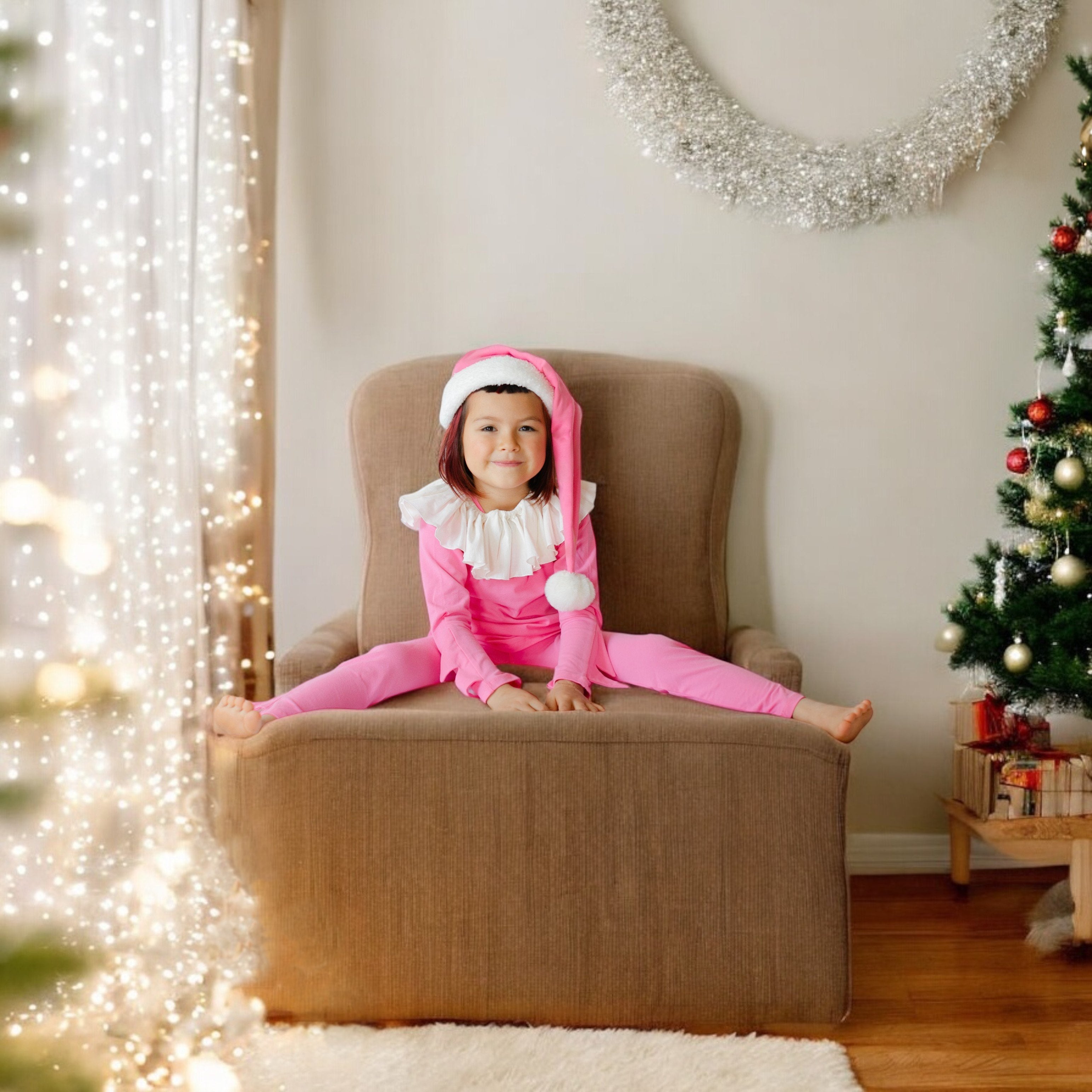 Band of the Wild Pink Holiday Elf Pajama Costume