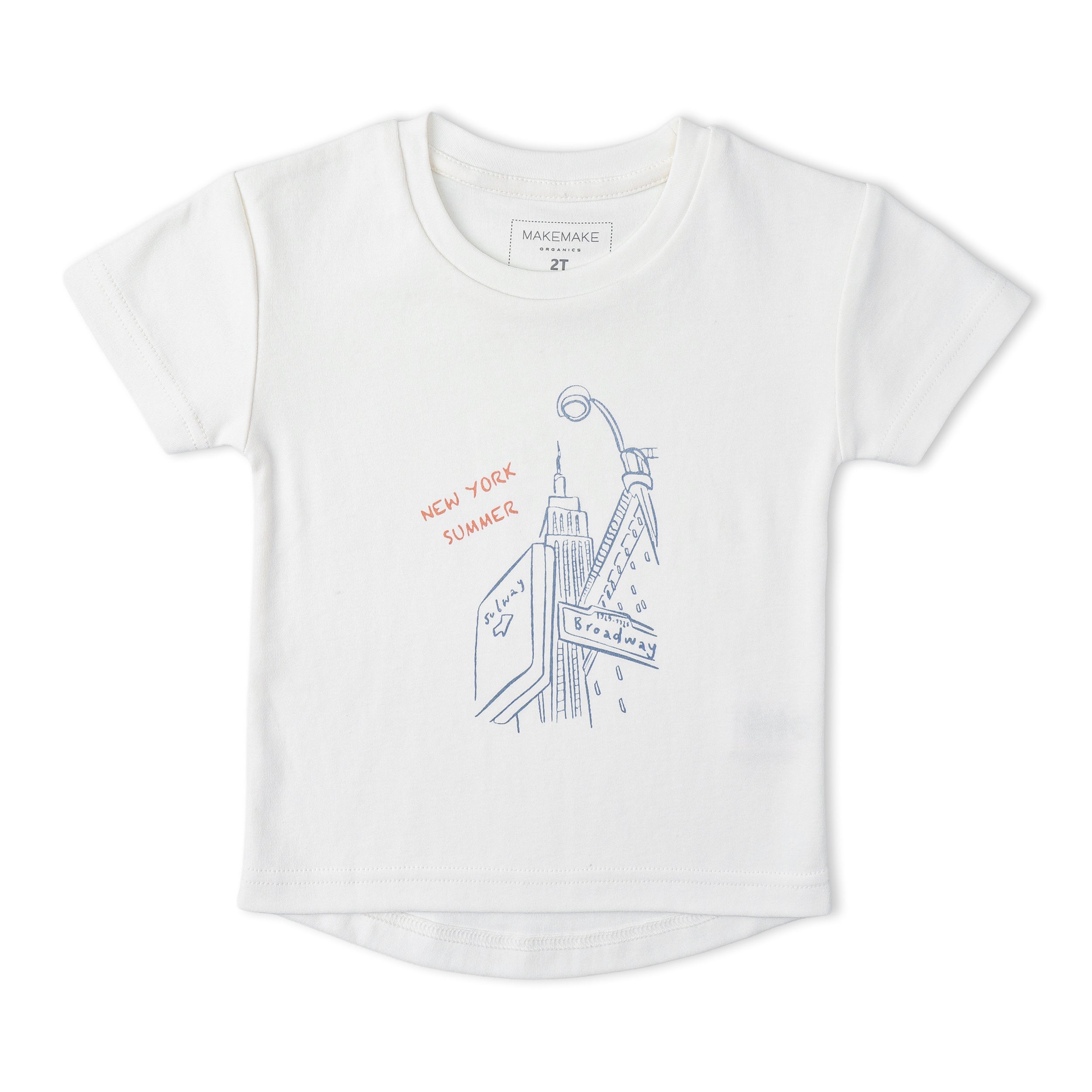 Makemake Organics - Organic Graphic Tee & Shorts Set - New York
