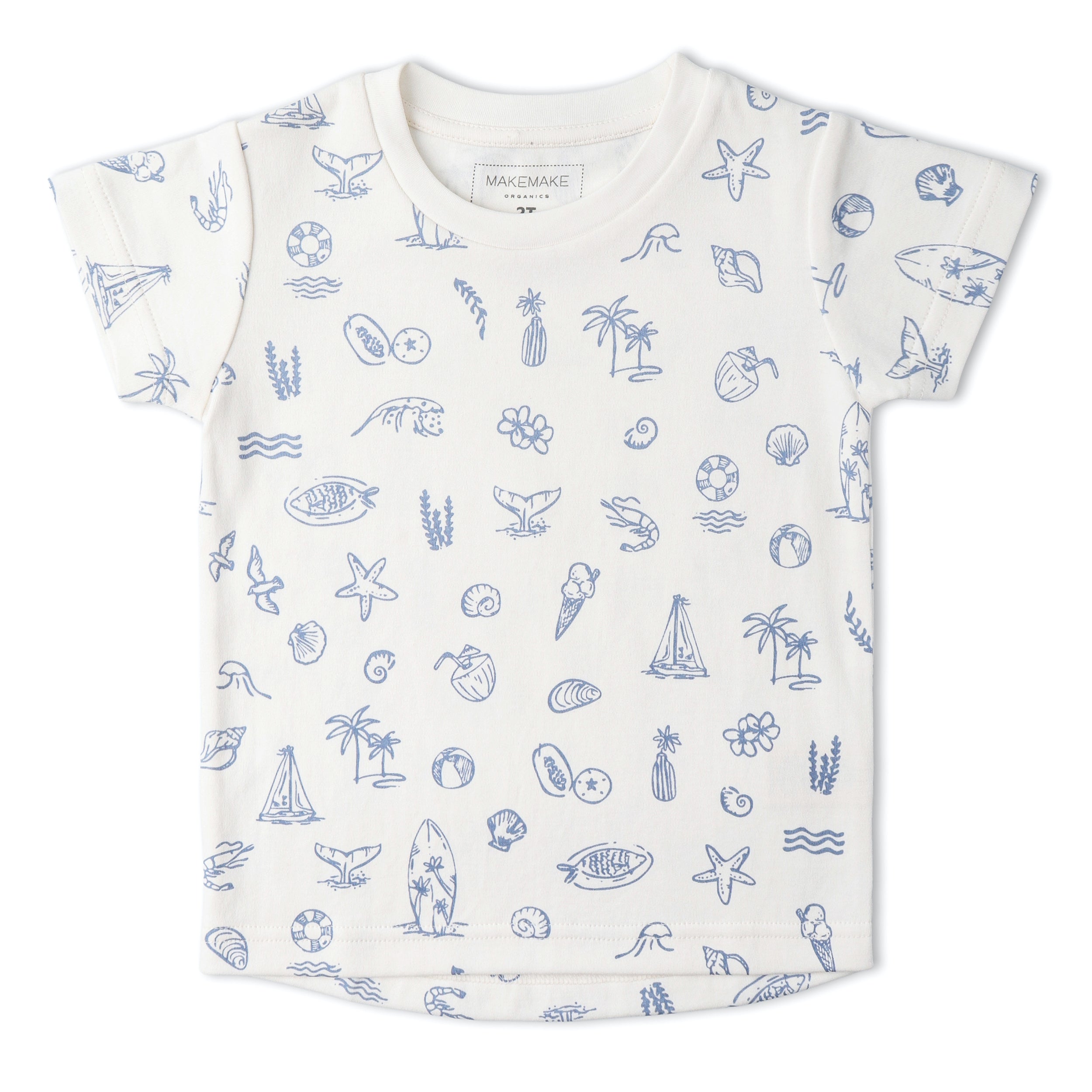 Makemake Organics - Organic Tee & Shorts Set - Coastal