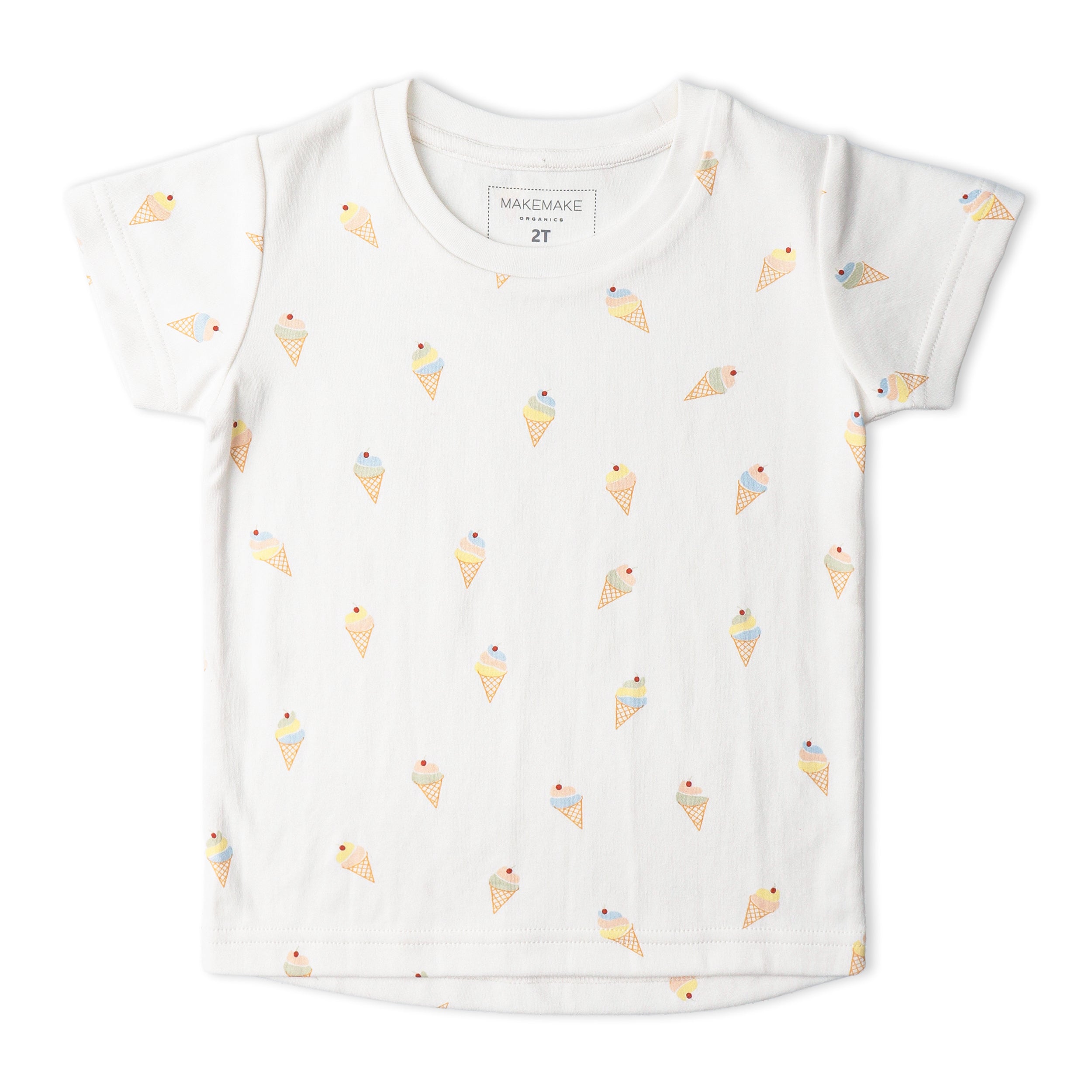 Makemake Organics - Organic Tee & Shorts Set - Ice Cream