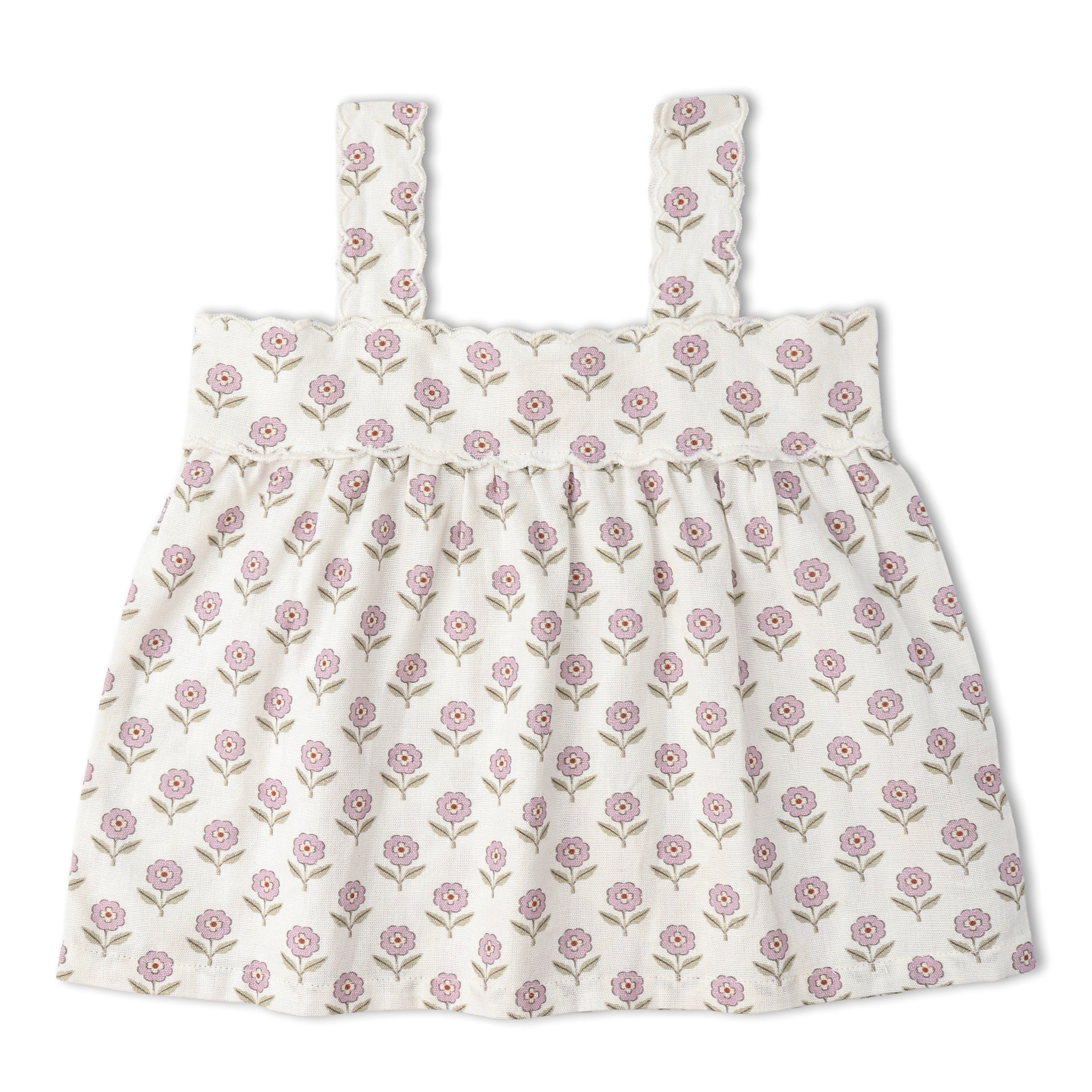 Makemake Organics - Organic Scalloped Top & Bloomers Set - Lavender