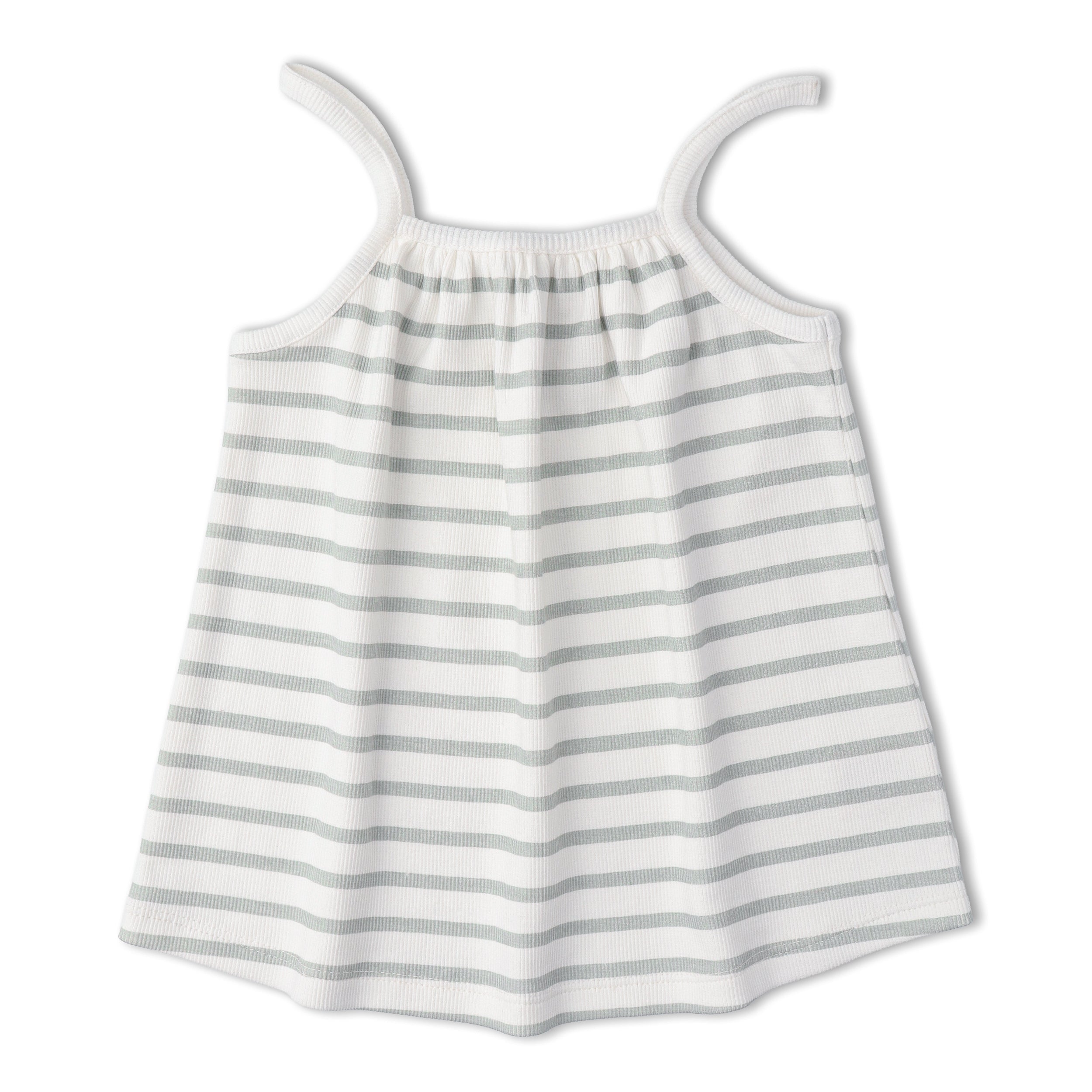 Makemake Organics - Organic Tank Top & Shorts Set - Fog Stripes