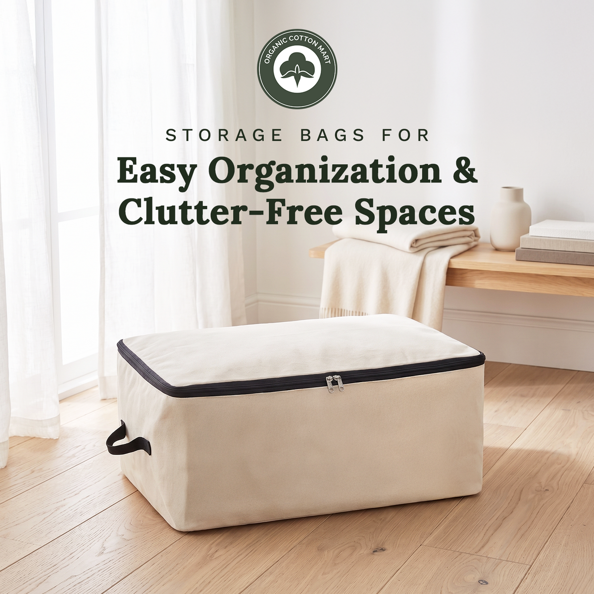 Organic Cotton Mart Comforter Storage Bags