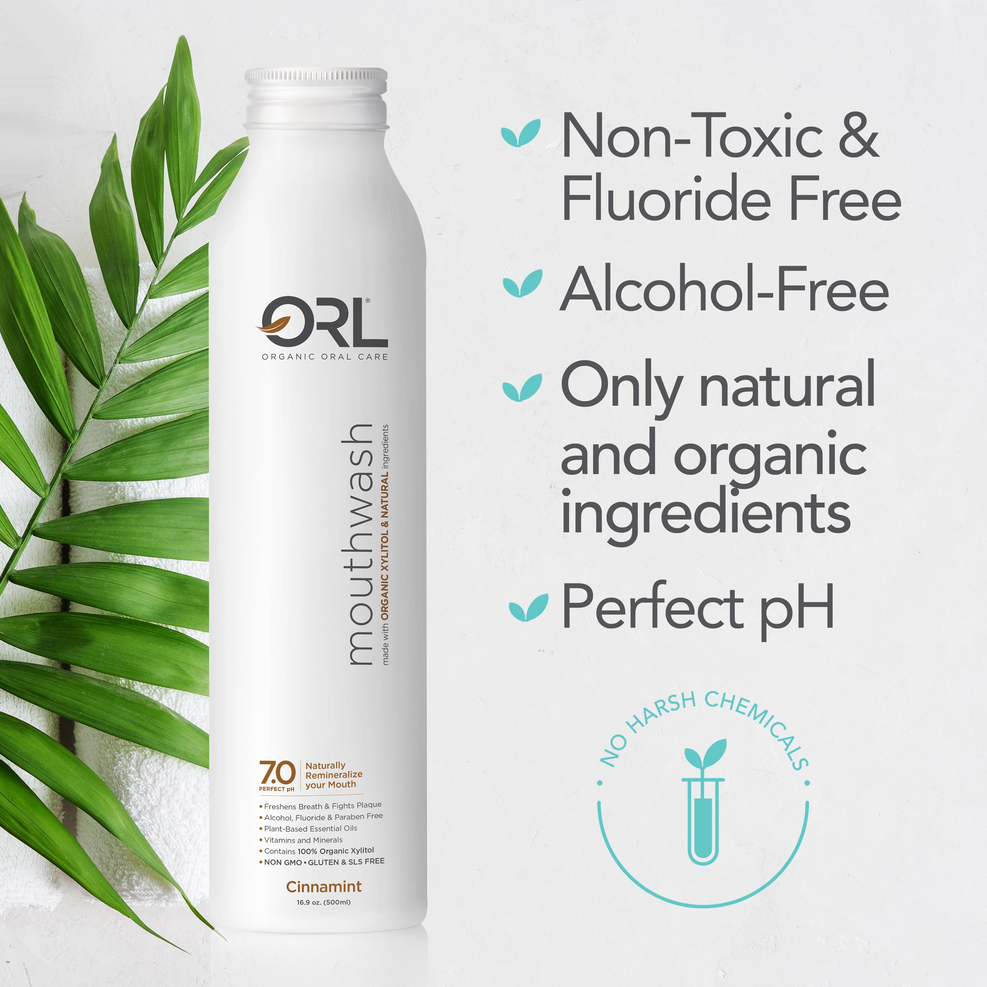 ORL Natural Mouthwash made with the Finest Clean Ingredients
