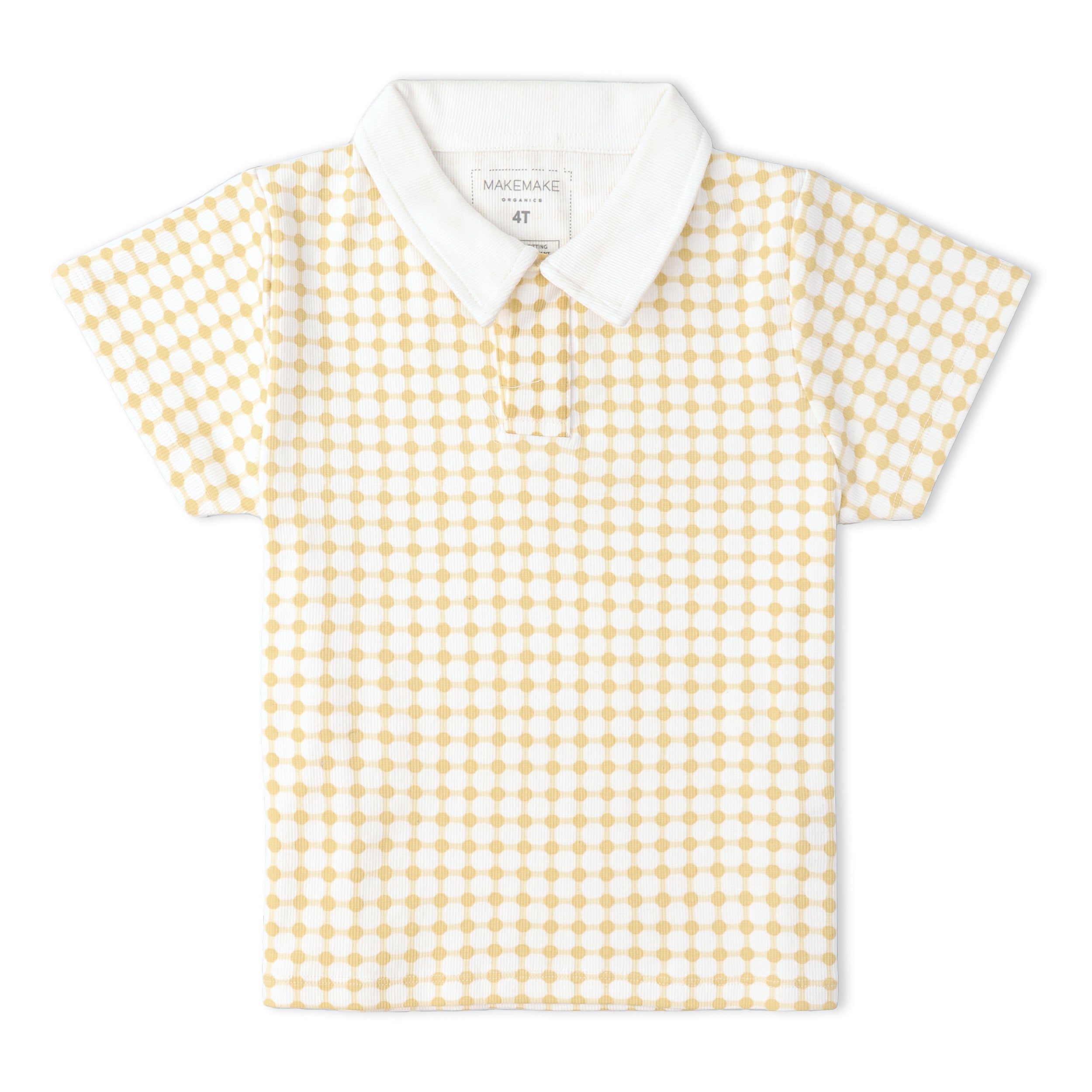 Makemake Organics - Organic Collar Tee & Shorts Set - Dotty Gingham