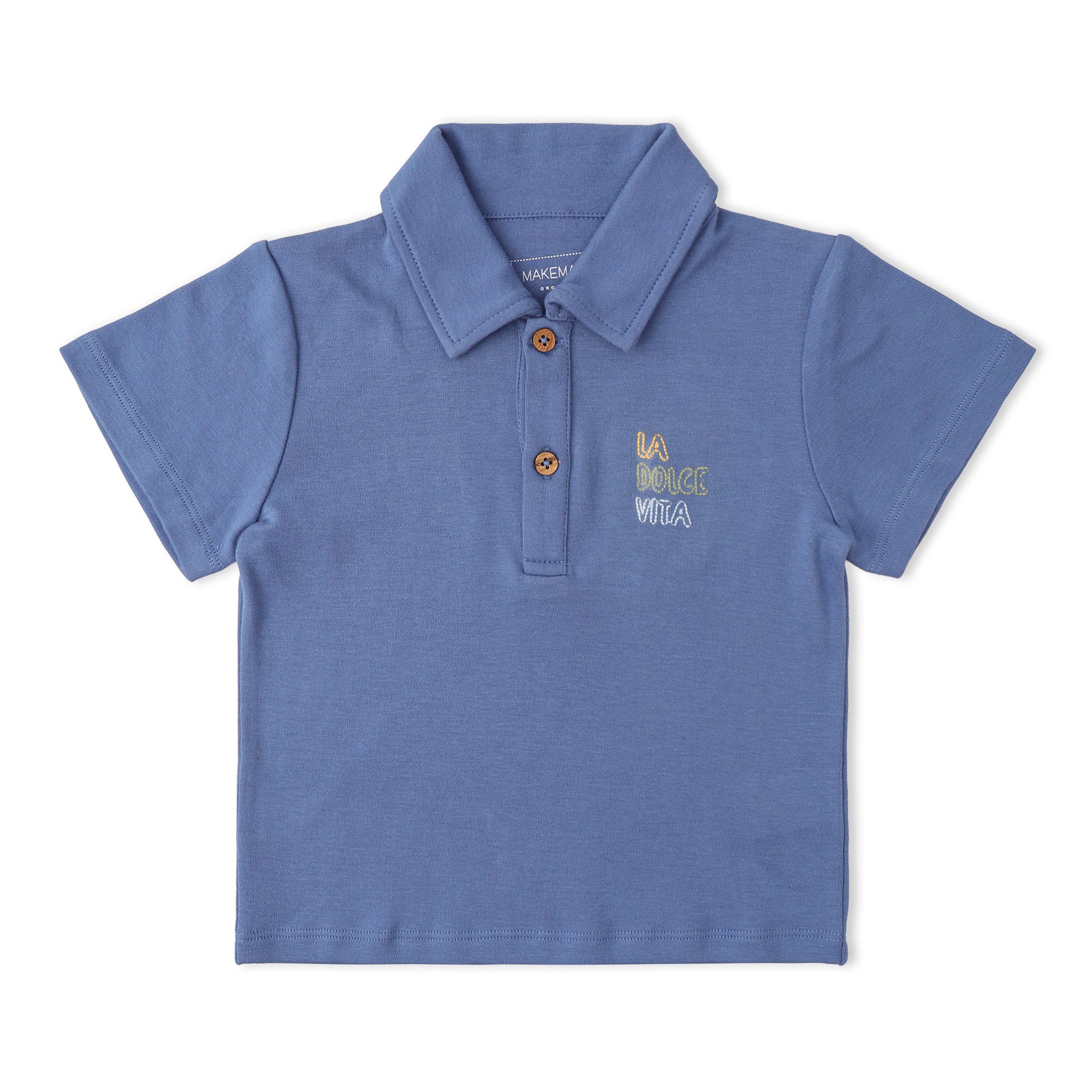 Makemake Organics - Organic Polo Shirt & Shorts Set - Slate