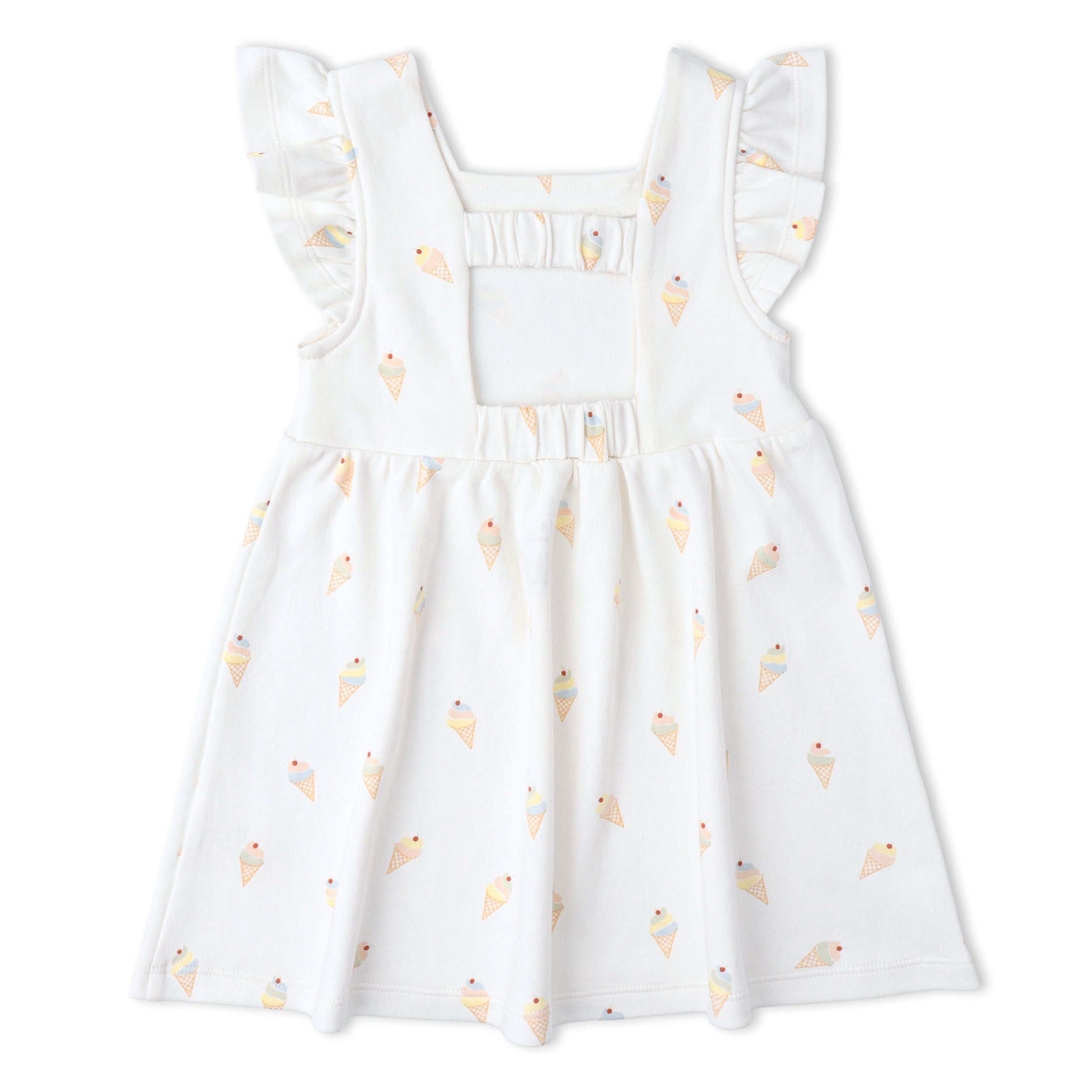 Makemake Organics - Organic Cutout Back Dress - Ice Cream