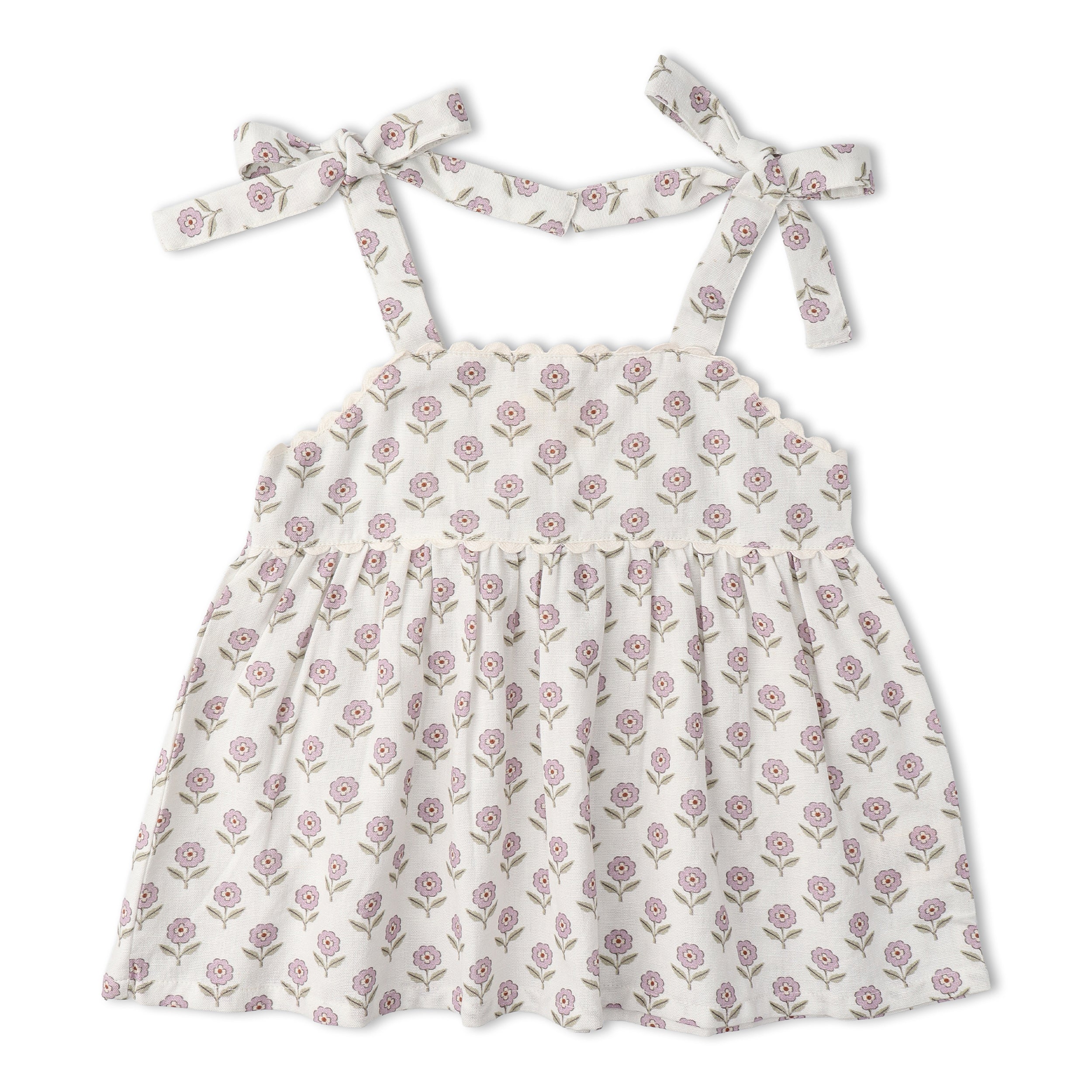 Makemake Organics - Organic Tie Up Top & Shorts Set - Lavender
