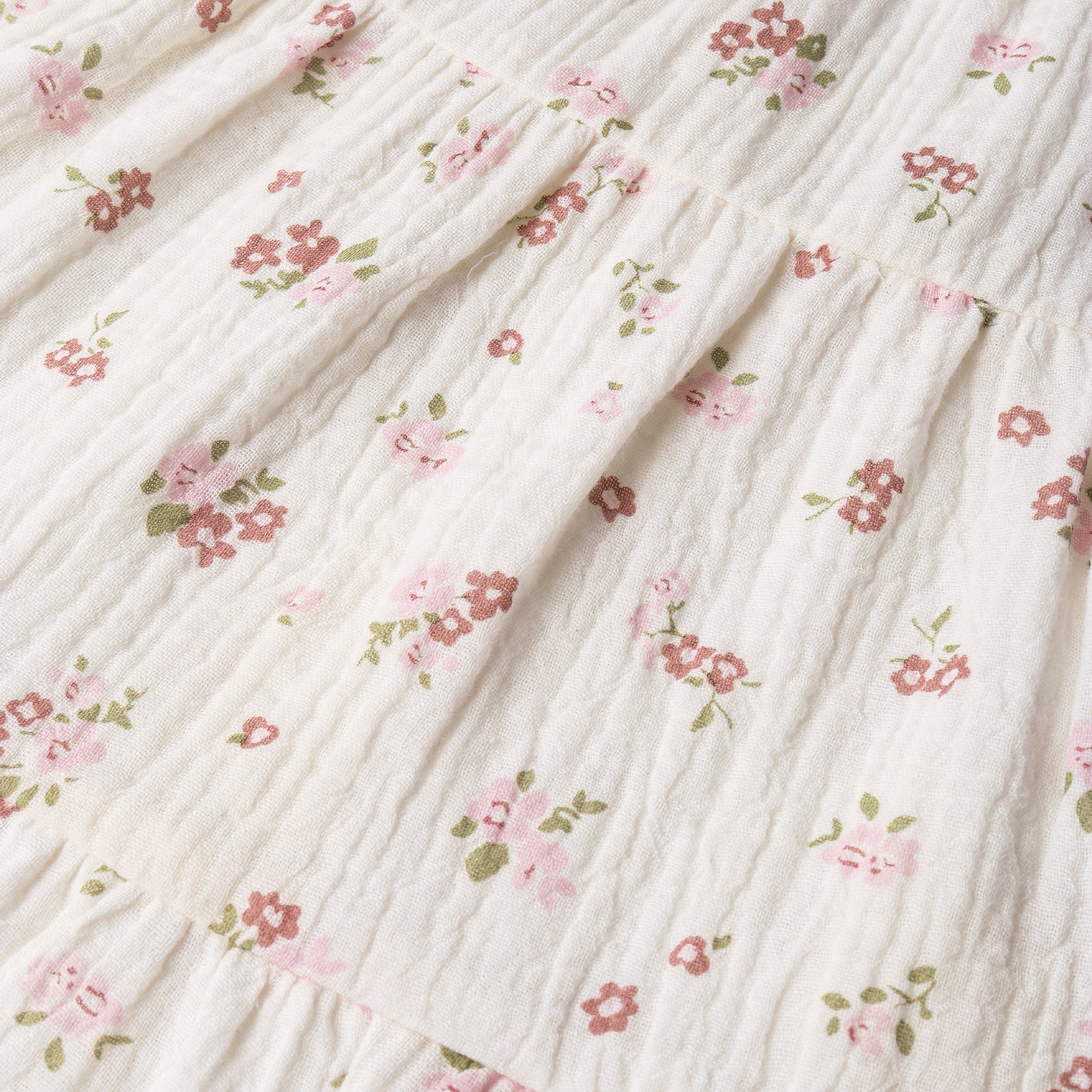 Makemake Makemake Organics - Organics - Organic Smocked Jumpsuit - Blush Floral