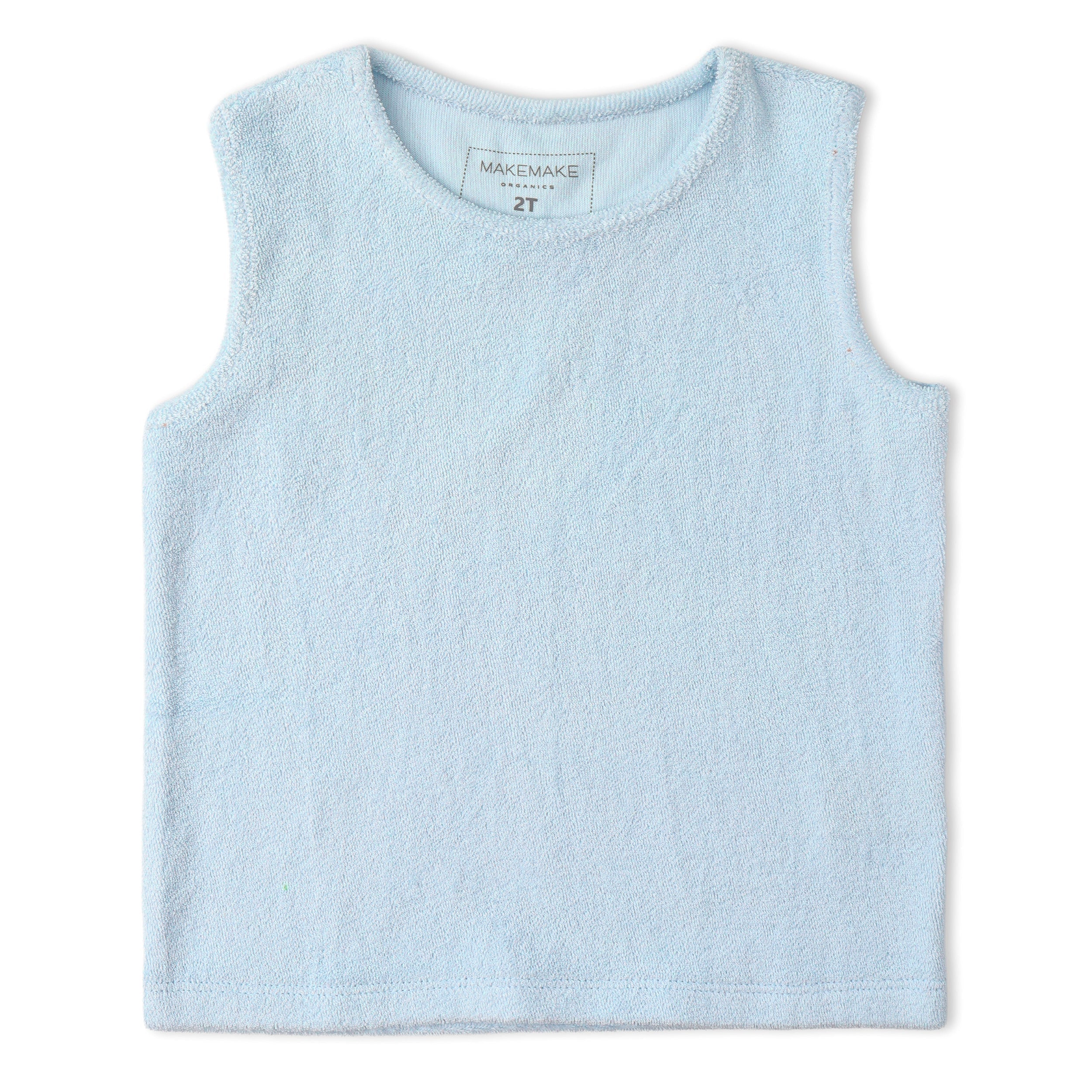 Makemake Organics - Organic Sleeveless Tee & Shorts Set - Light Blue