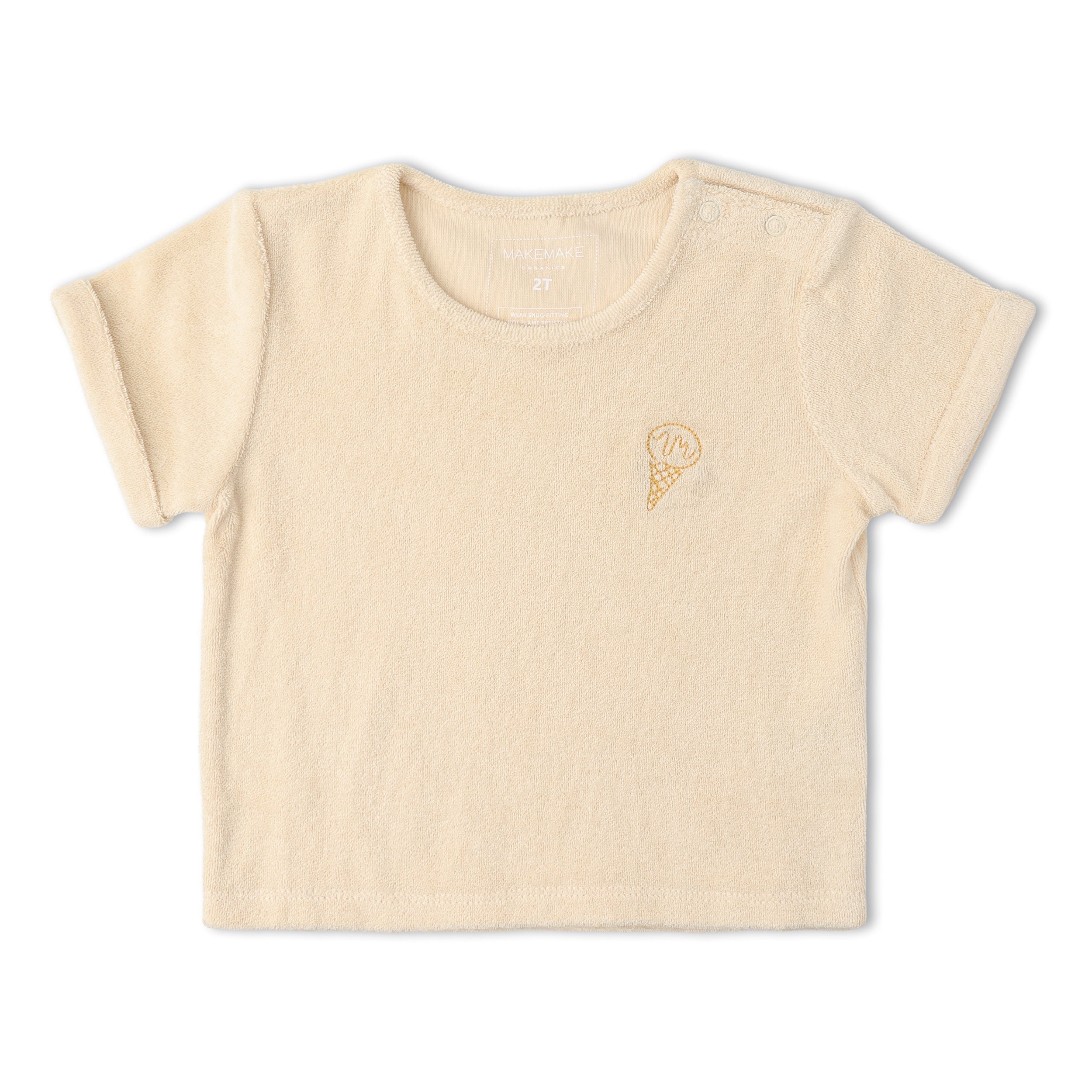 Makemake Organics - Organic Terry Tee & Shorts Set - Butter Yellow